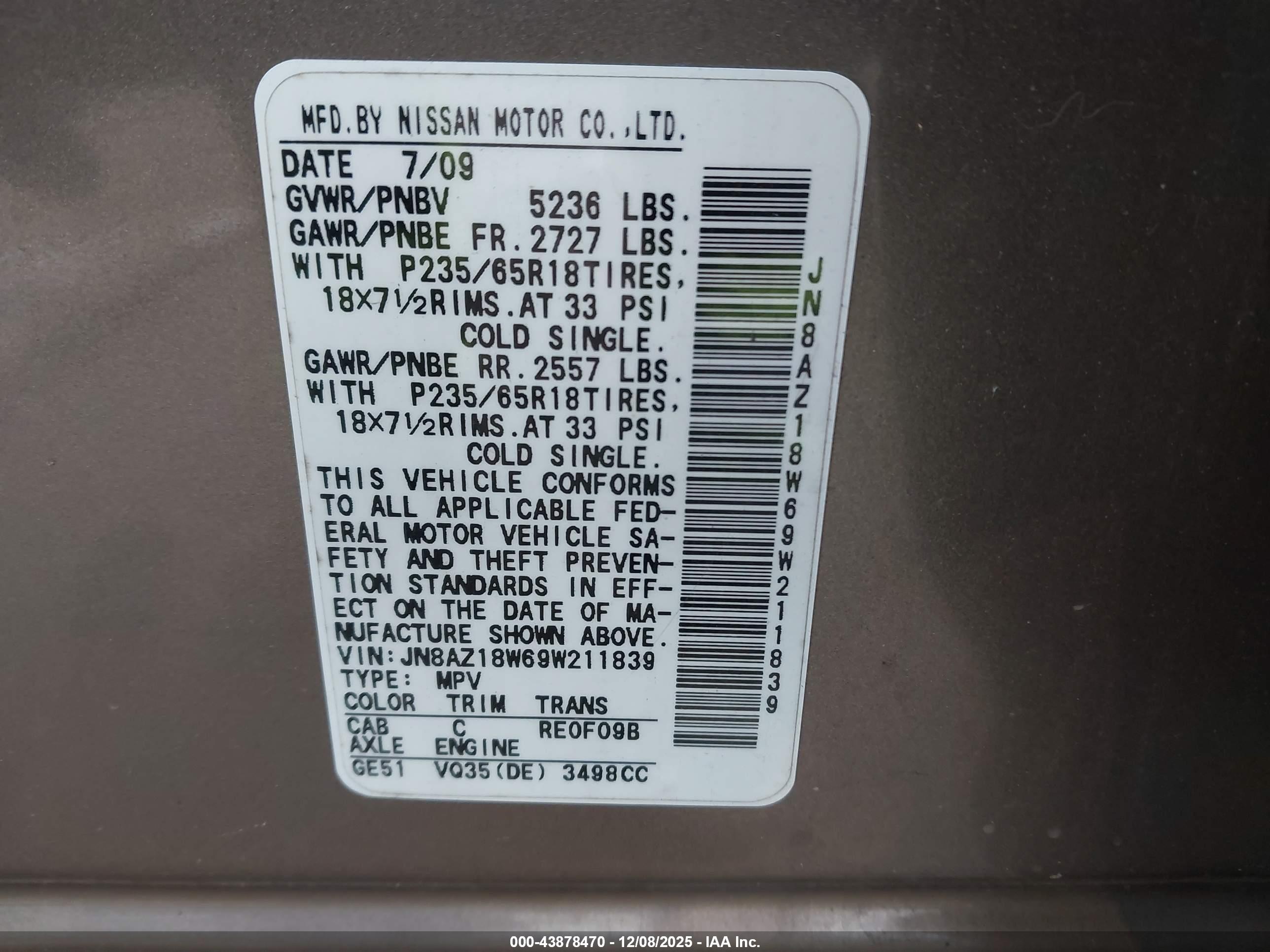 NISSAN MURANO image 9