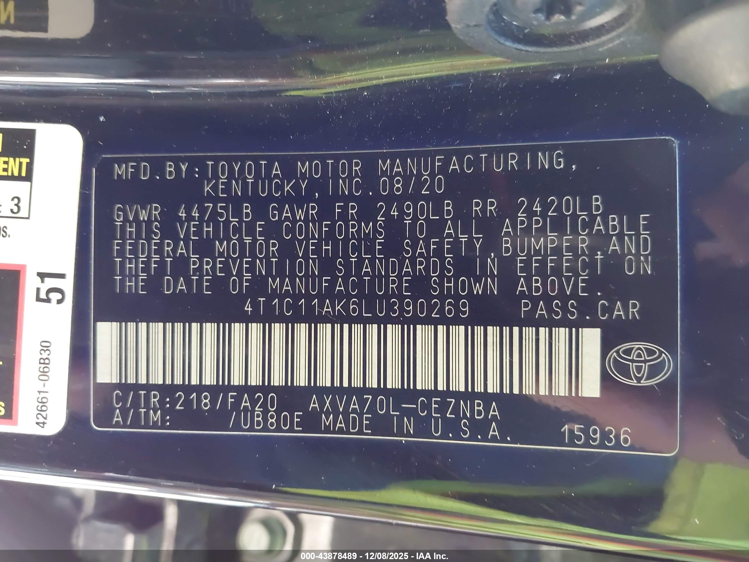TOYOTA CAMRY image 9
