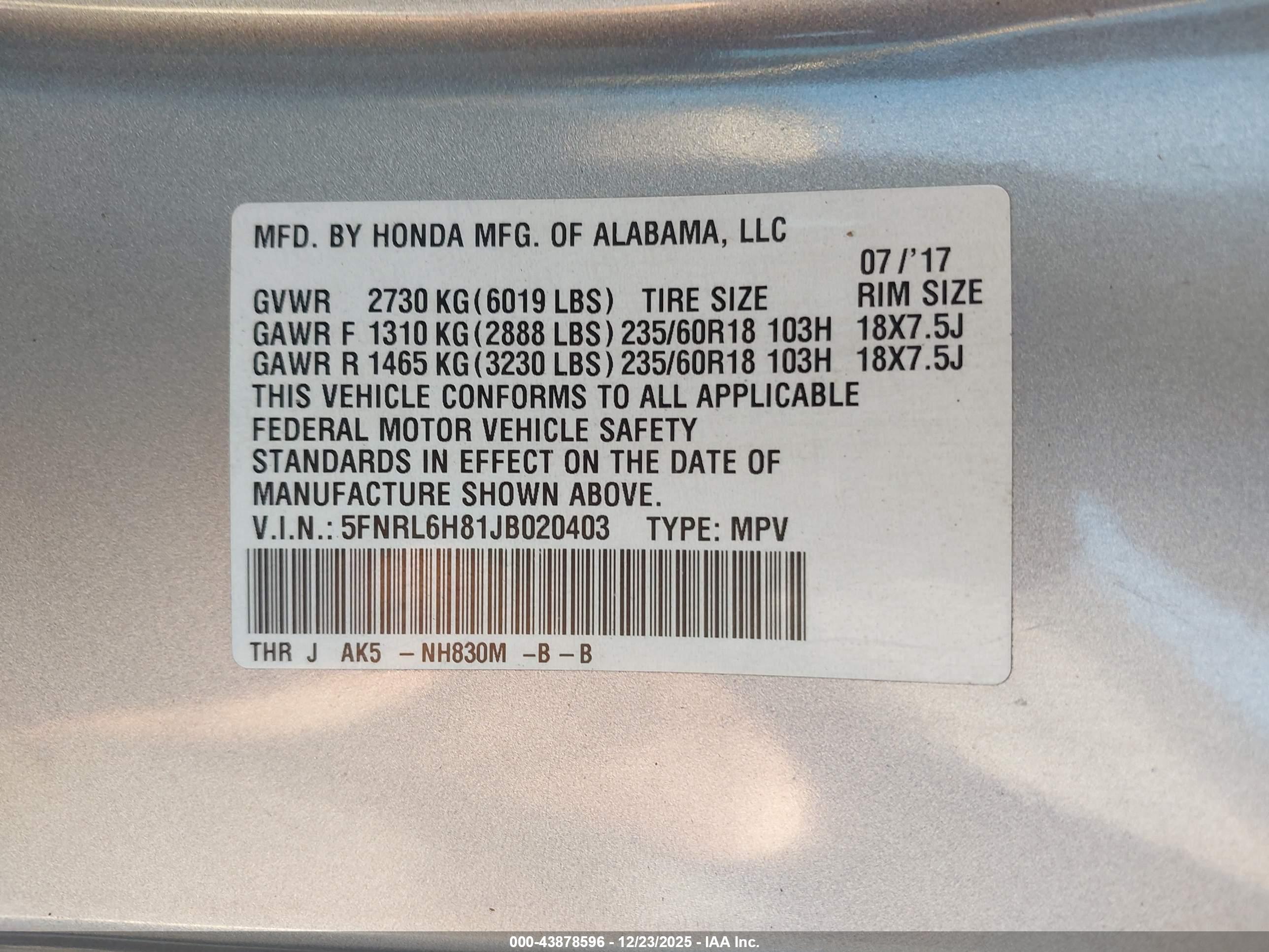 HONDA ODYSSEY image 9