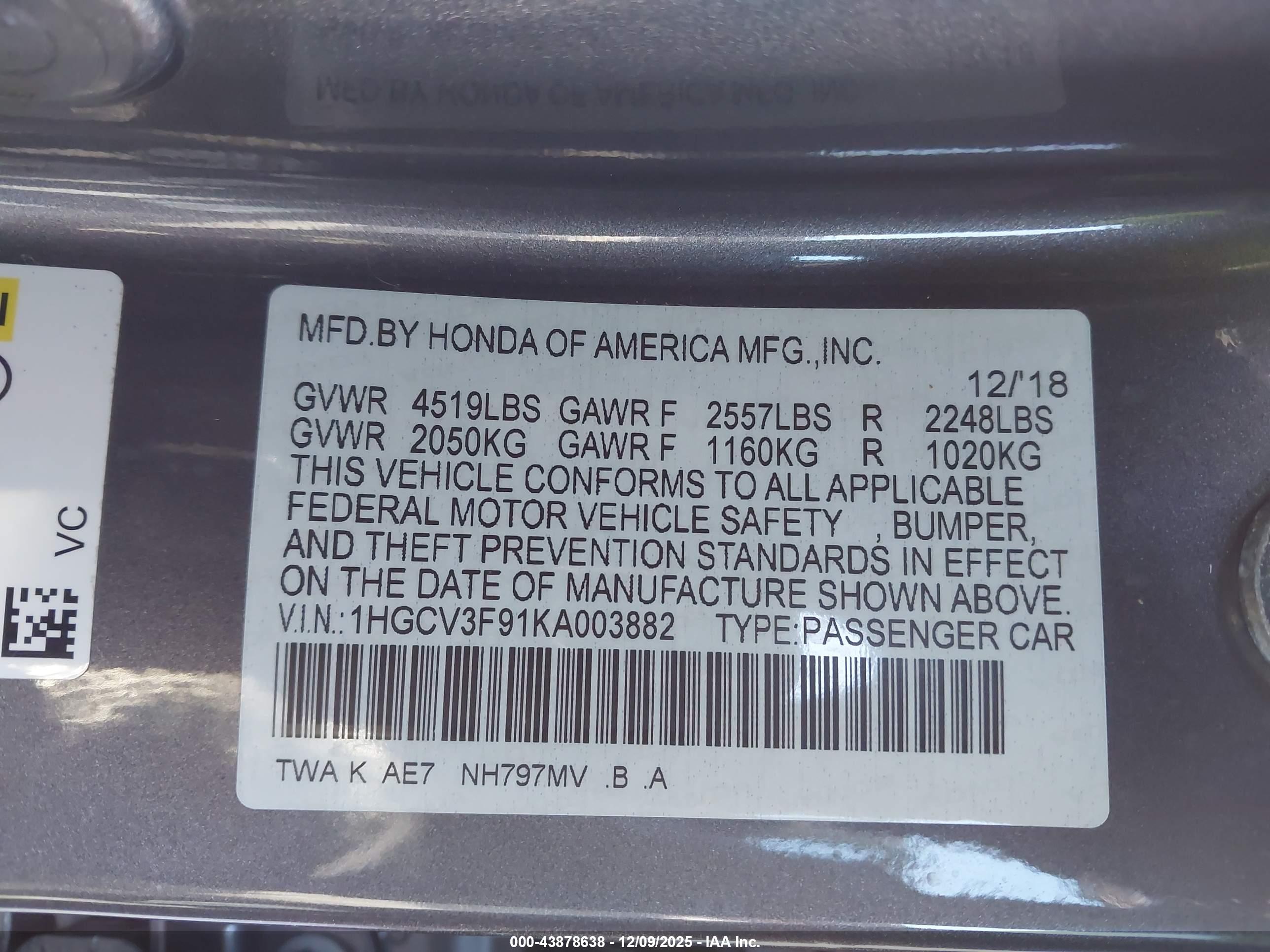 HONDA ACCORD image 9