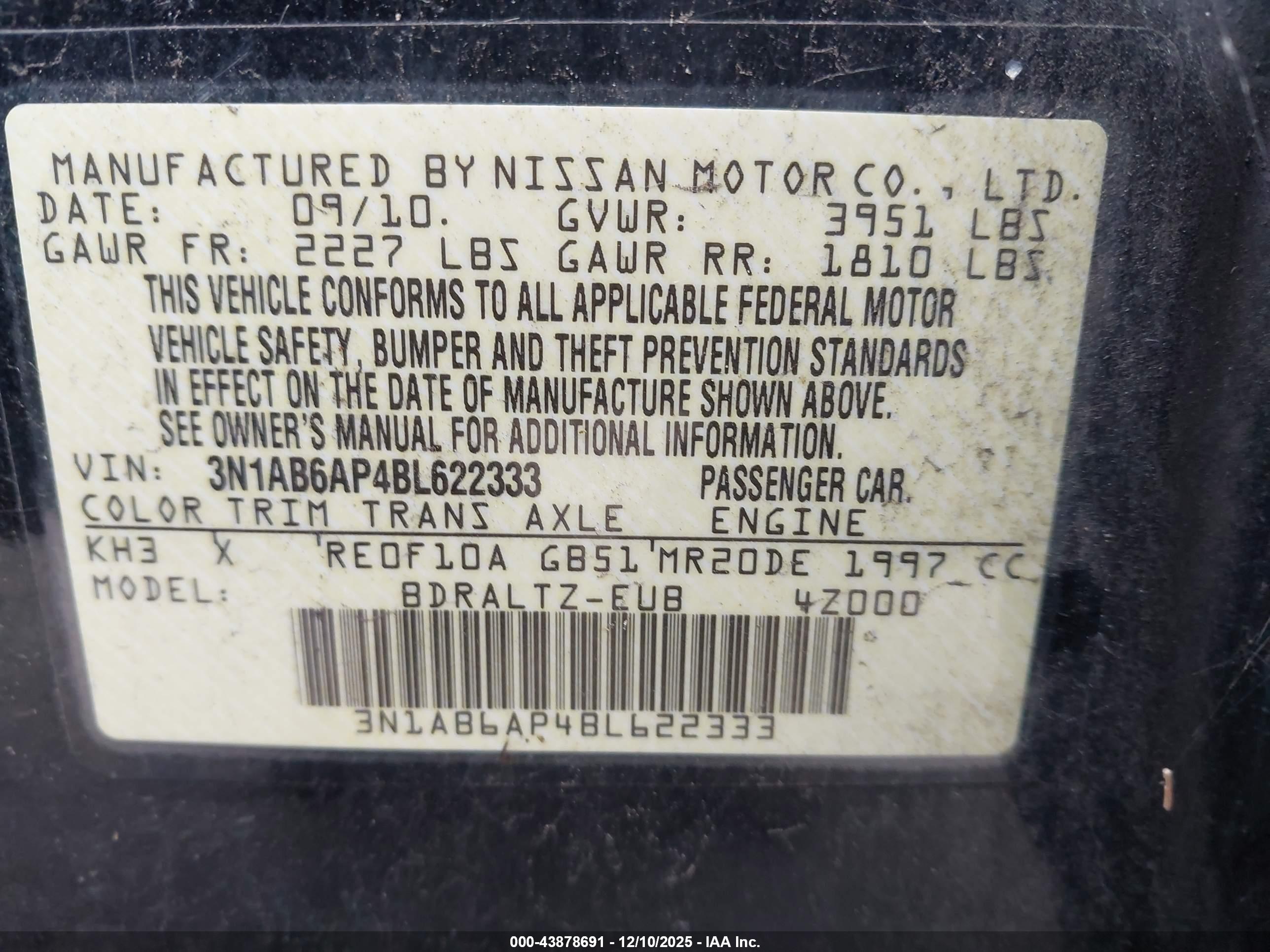 NISSAN SENTRA image 9