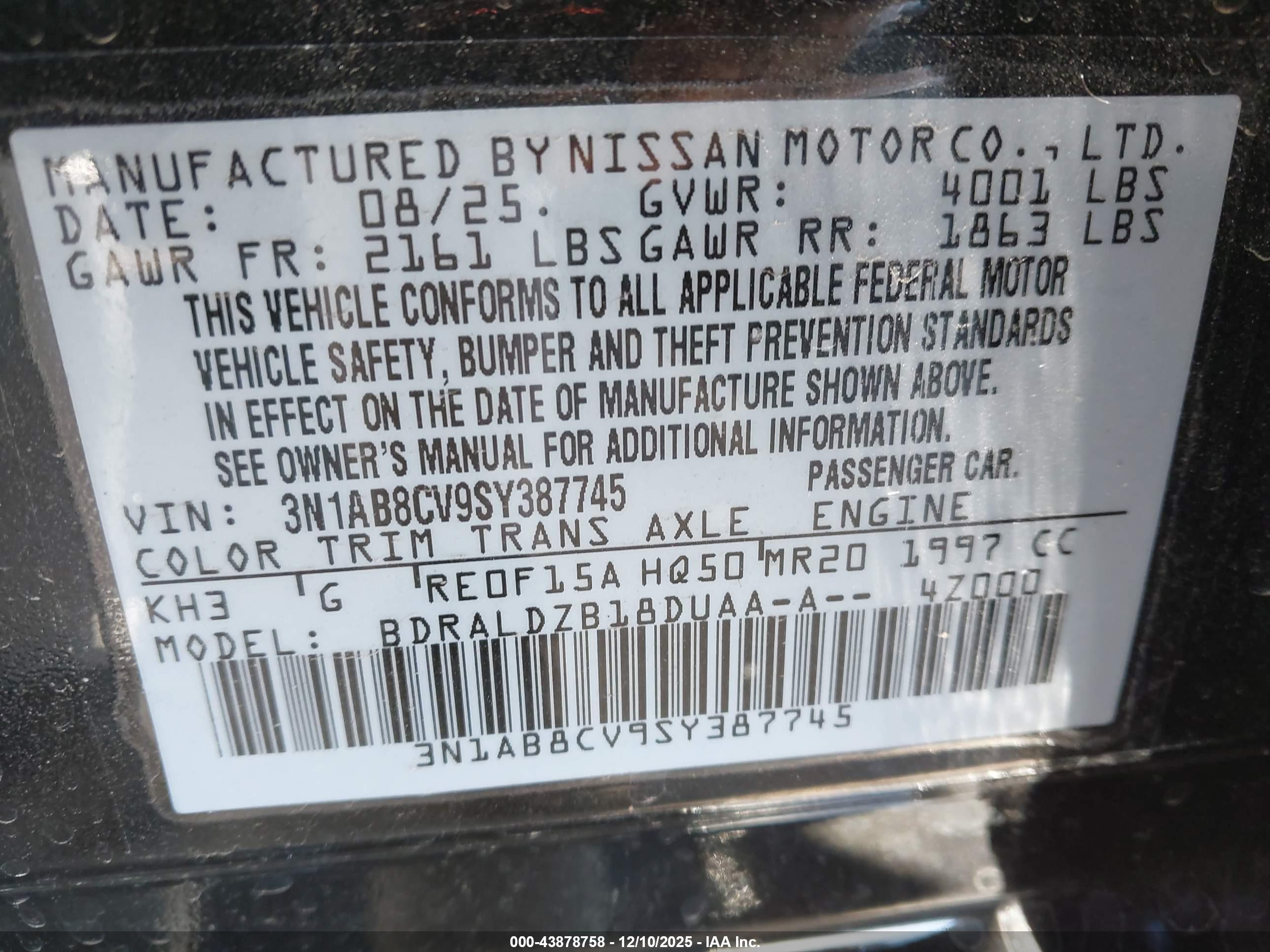NISSAN SENTRA image 9
