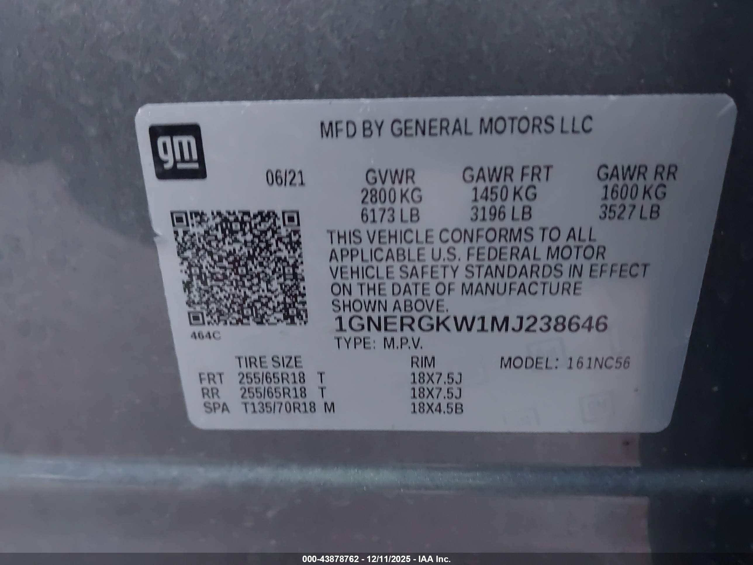 CHEVROLET TRAVERSE image 9