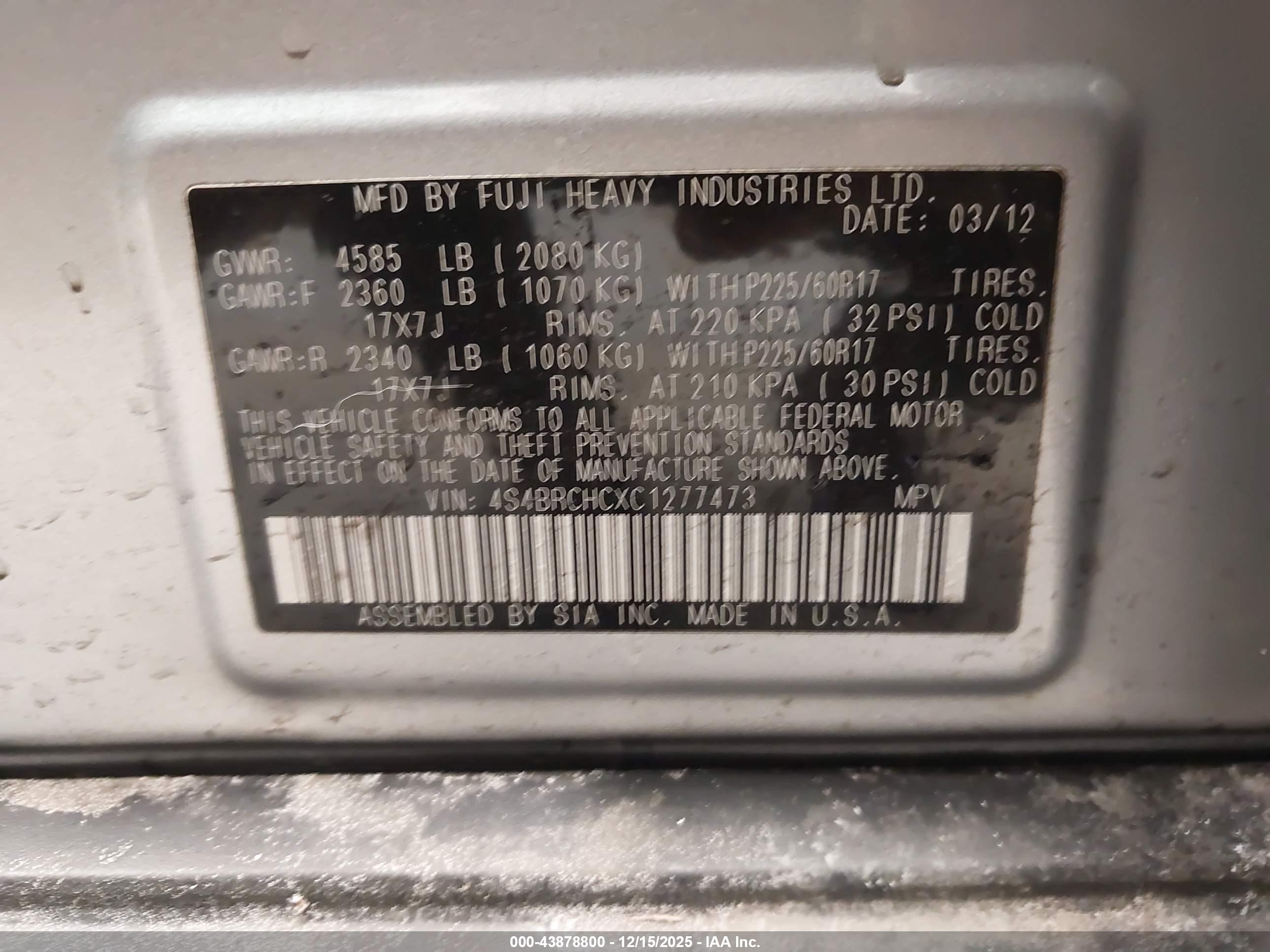 SUBARU OUTBACK image 9