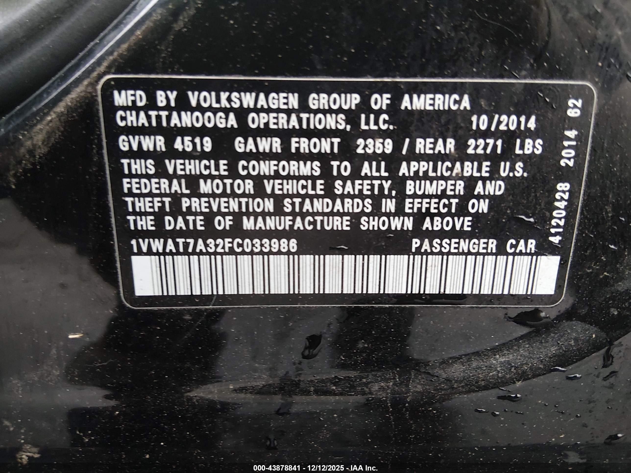 VOLKSWAGEN PASSAT image 9
