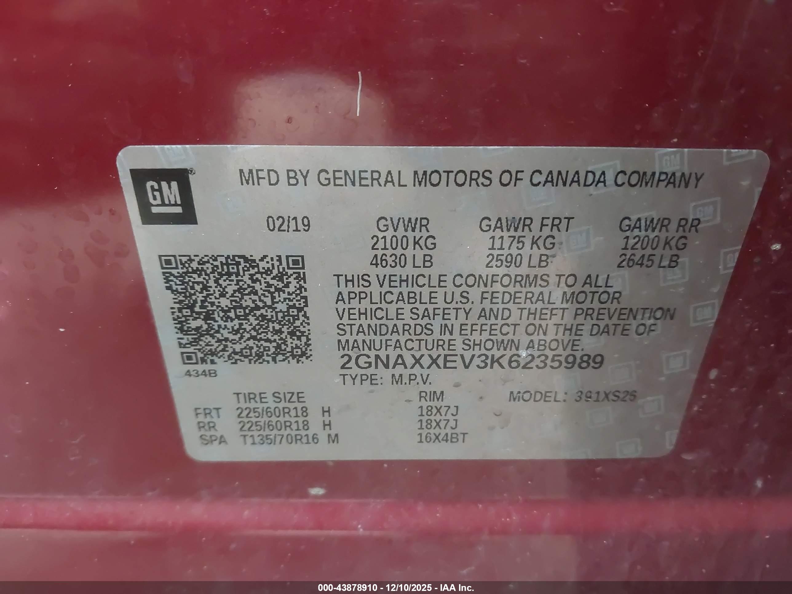 CHEVROLET EQUINOX image 9