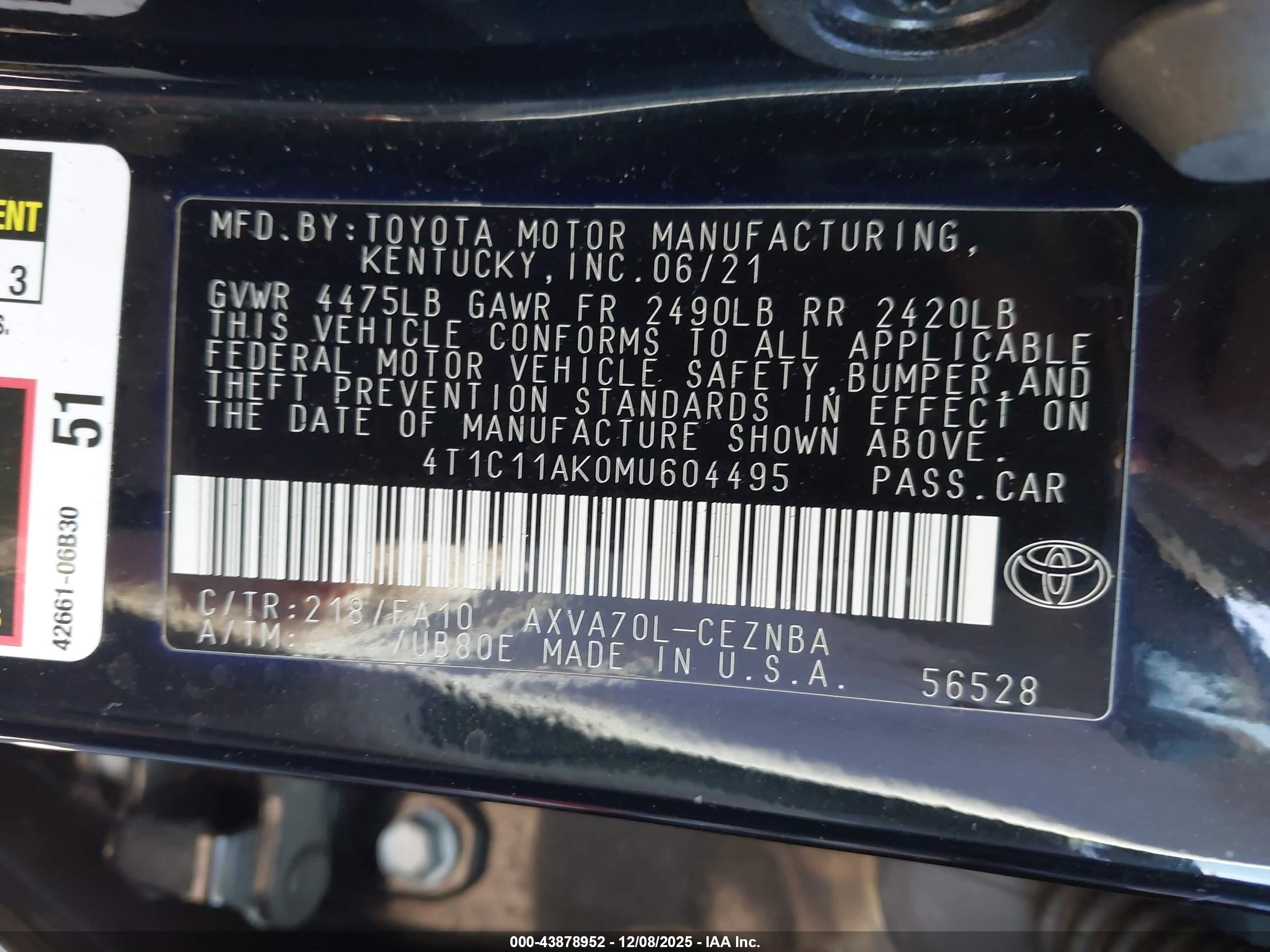TOYOTA CAMRY image 9