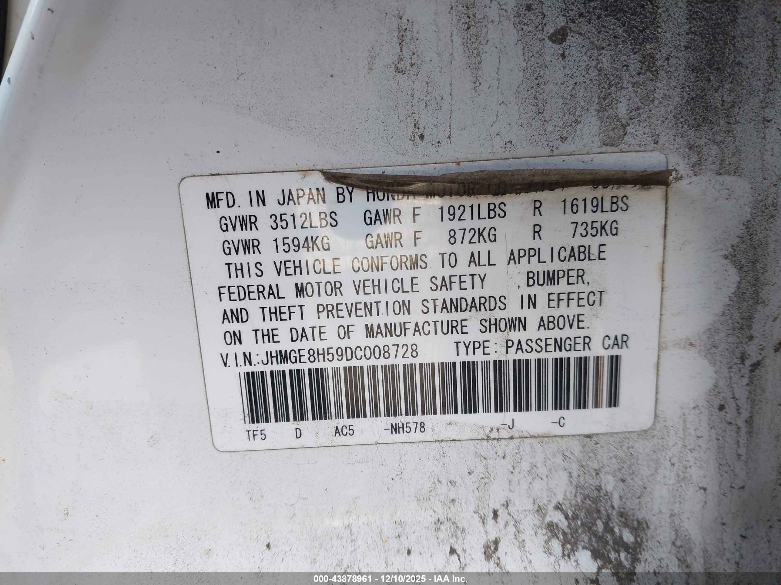HONDA FIT image 9