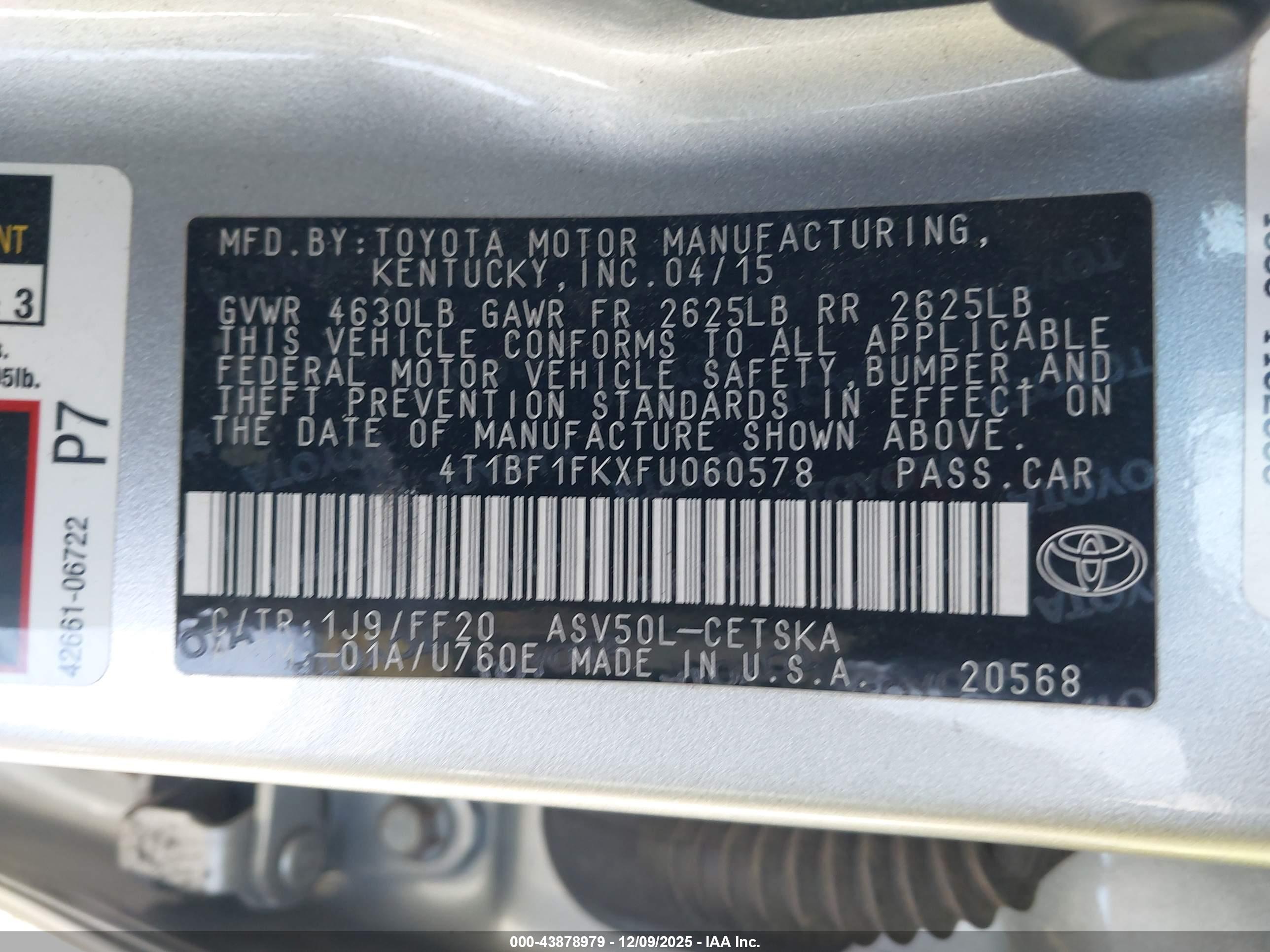TOYOTA CAMRY image 9