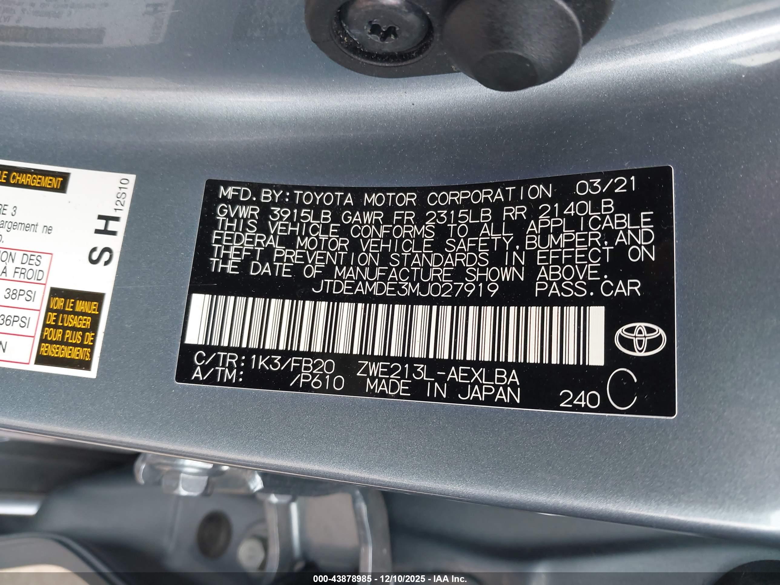 TOYOTA COROLLA image 9