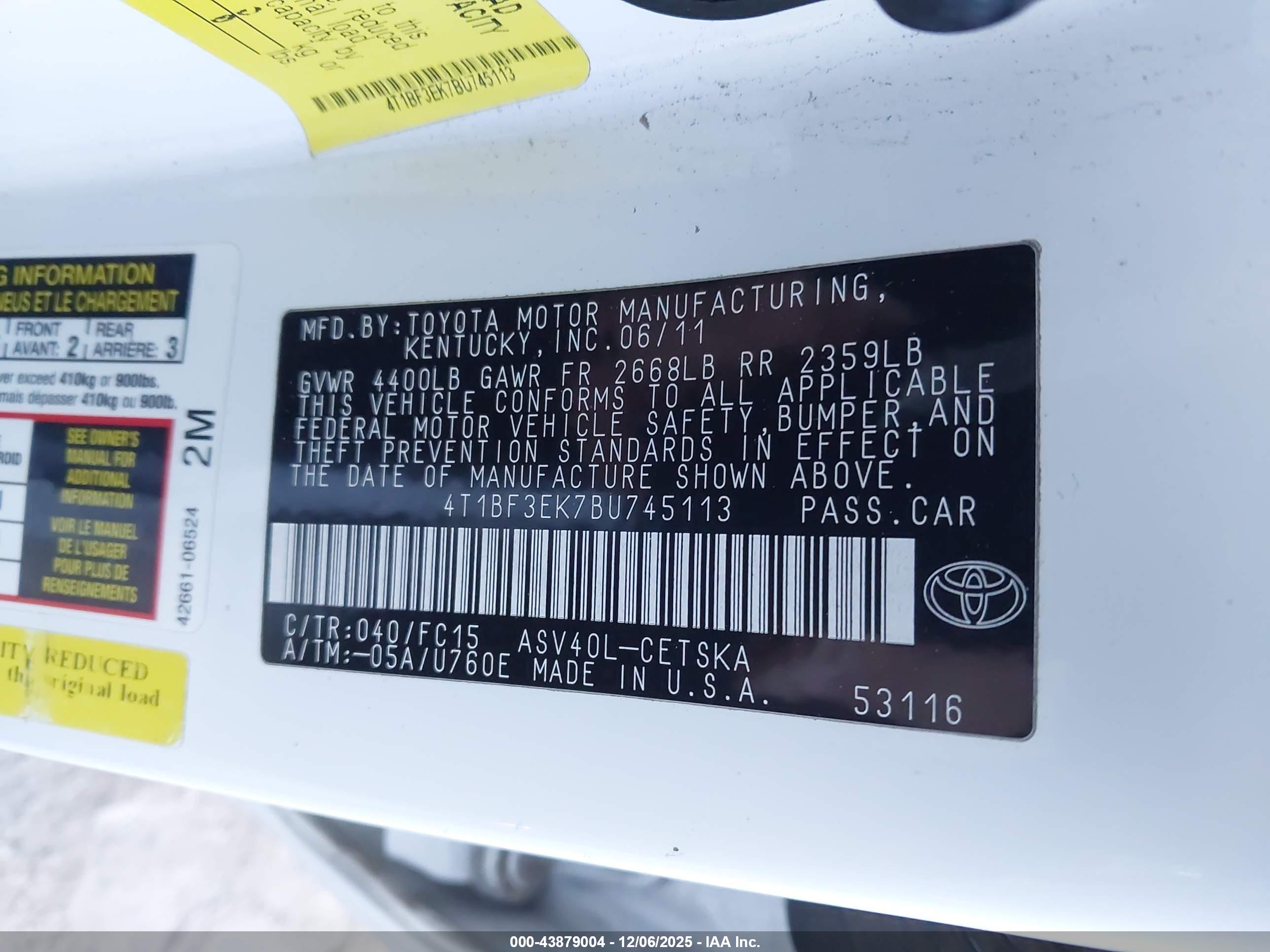 TOYOTA CAMRY image 9