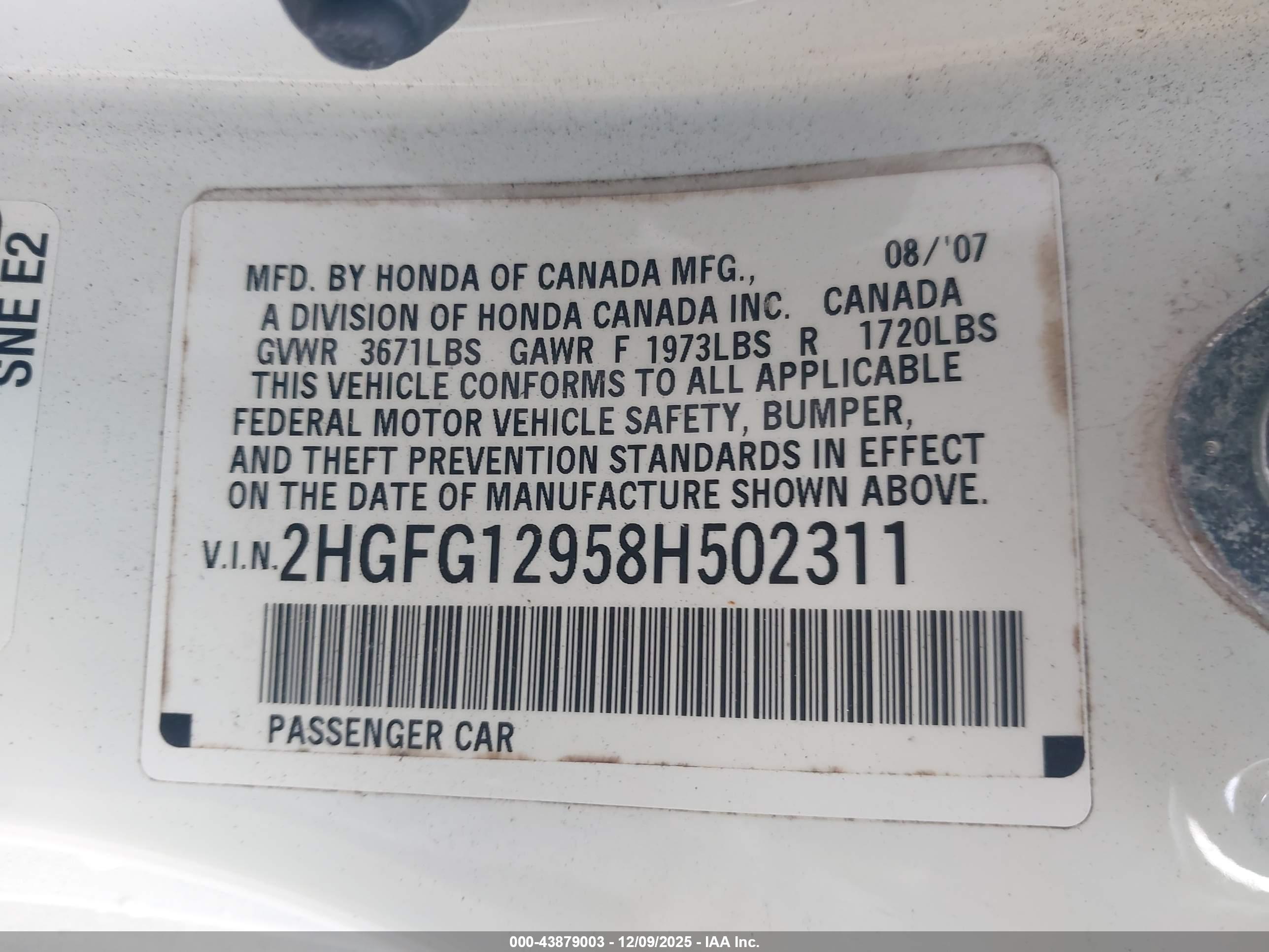 HONDA CIVIC image 9
