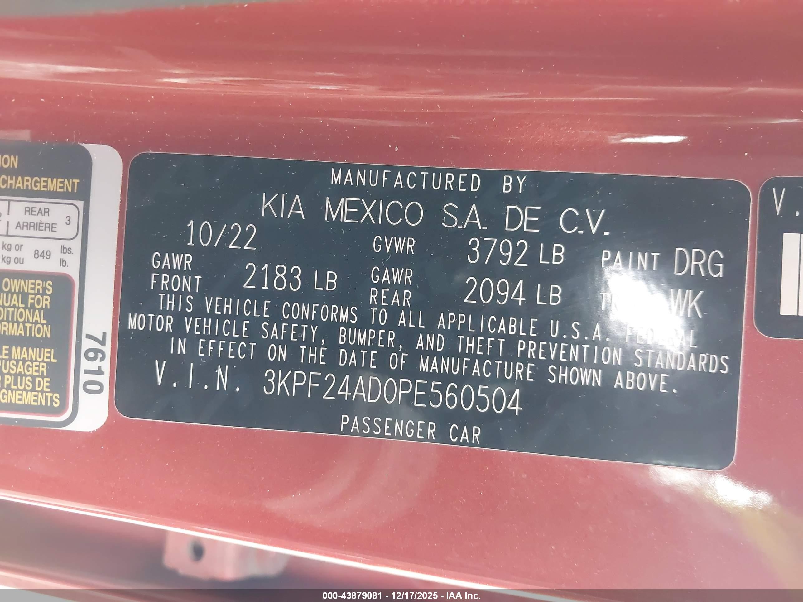 KIA FORTE image 9