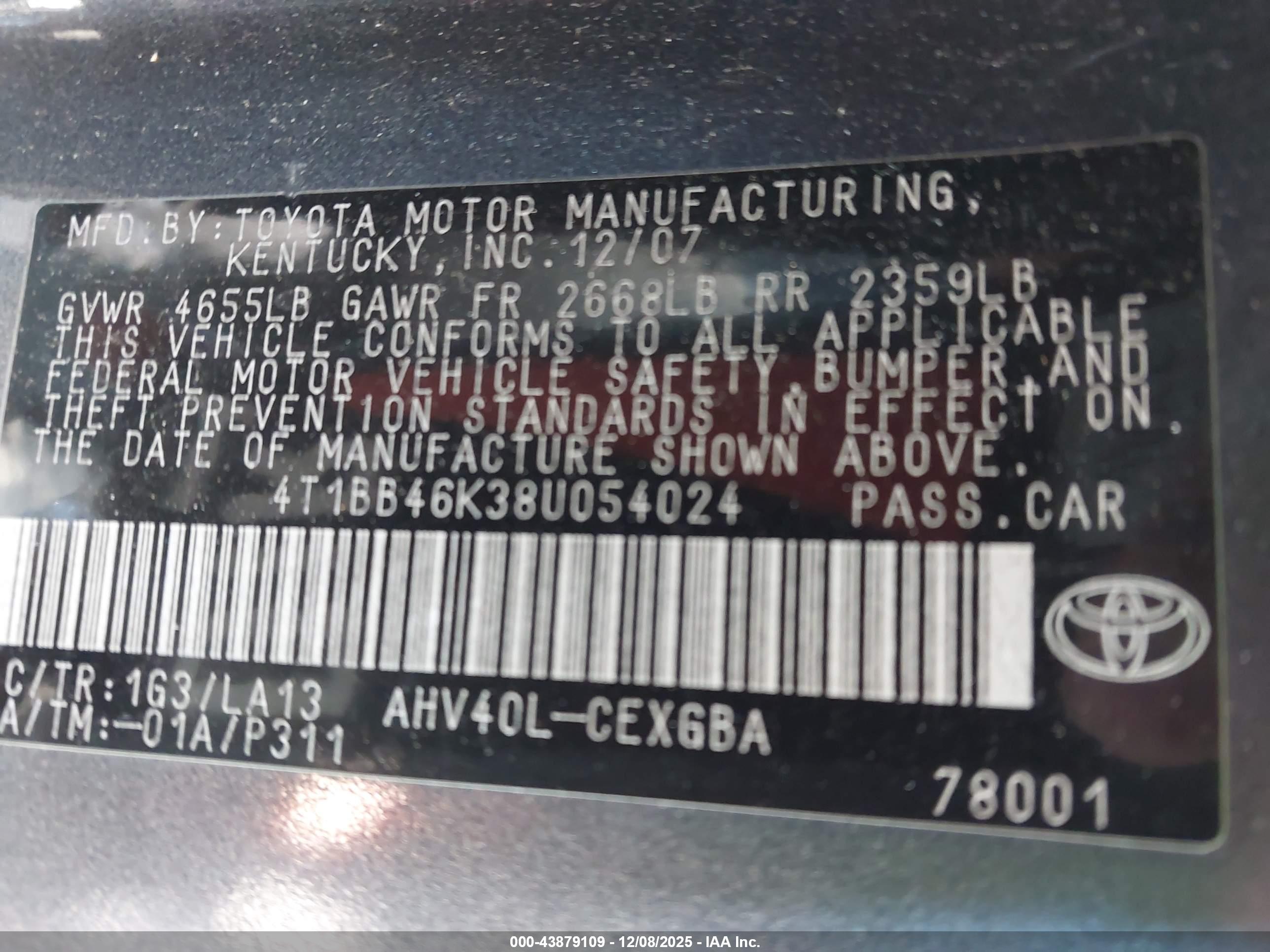 TOYOTA CAMRY image 9