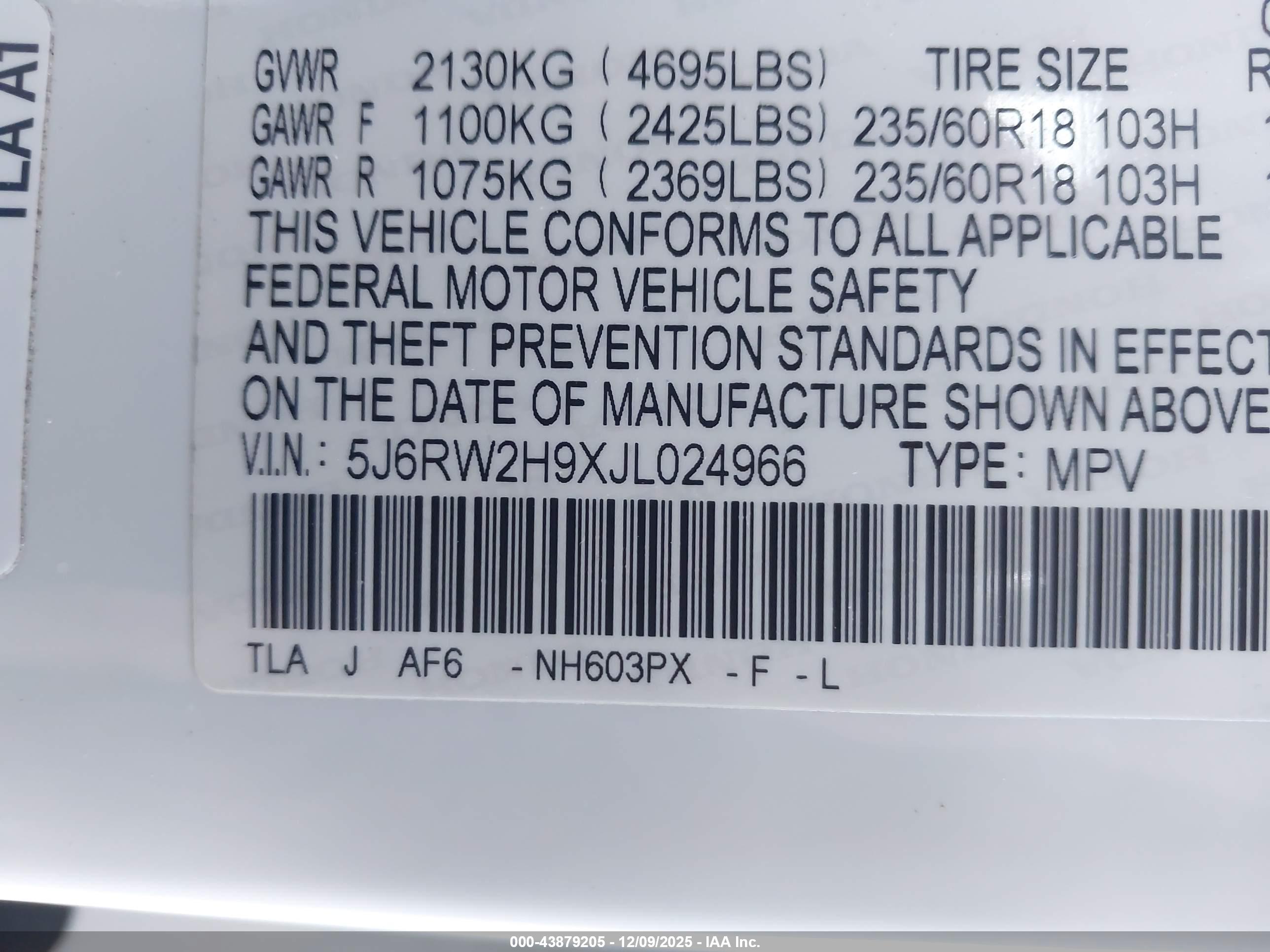 HONDA CR-V image 9