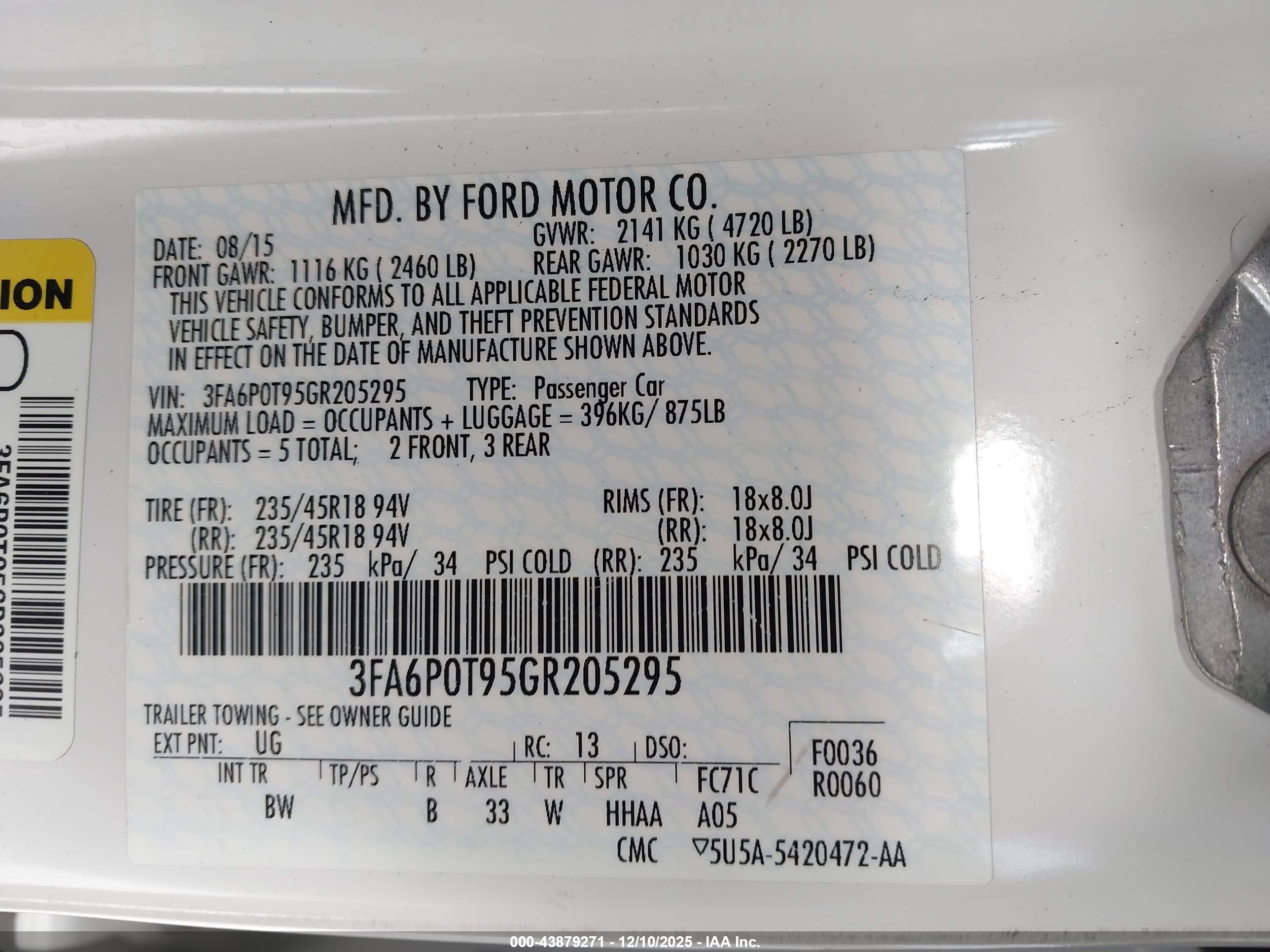 FORD FUSION image 9