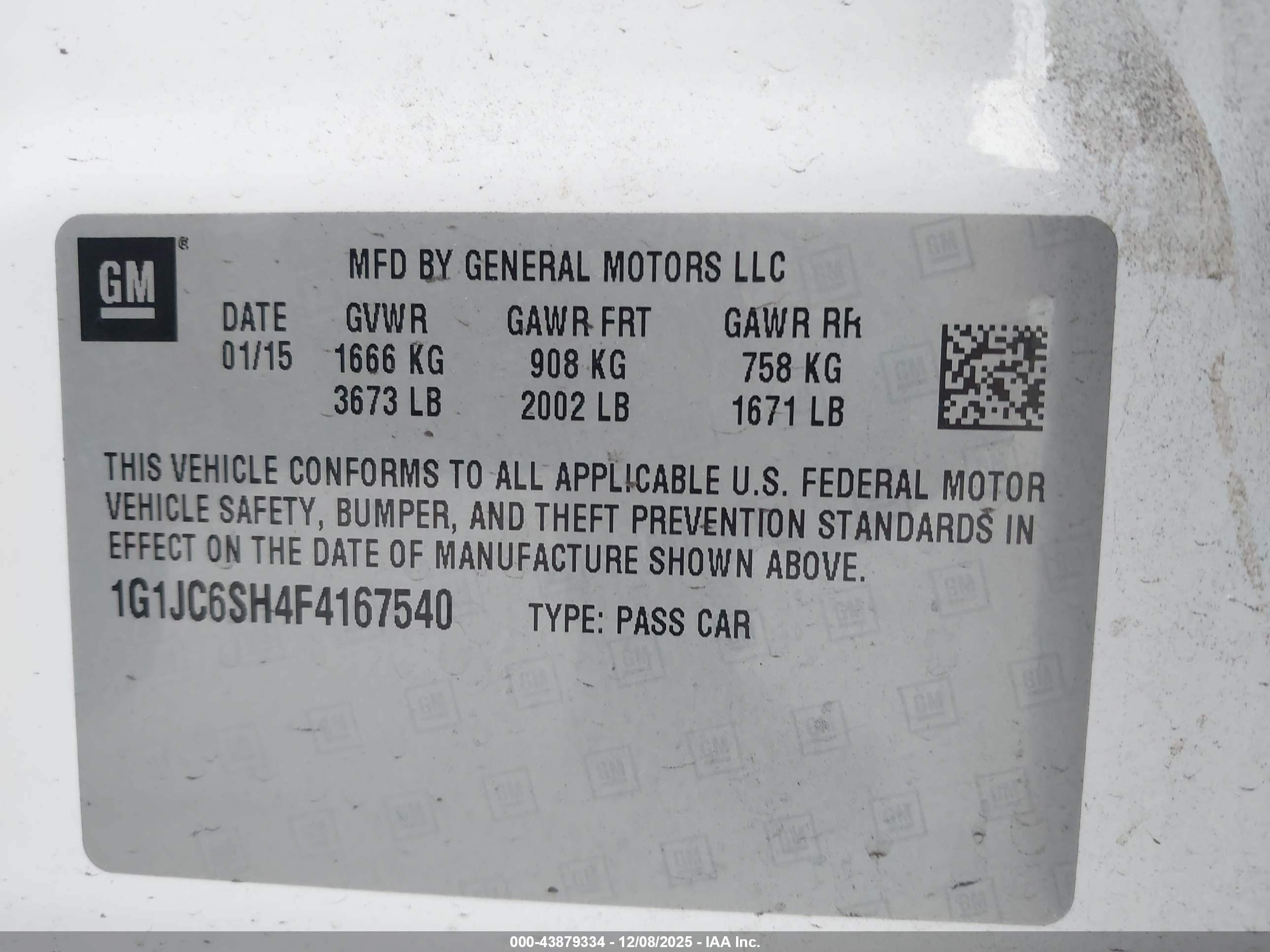 CHEVROLET SONIC image 9
