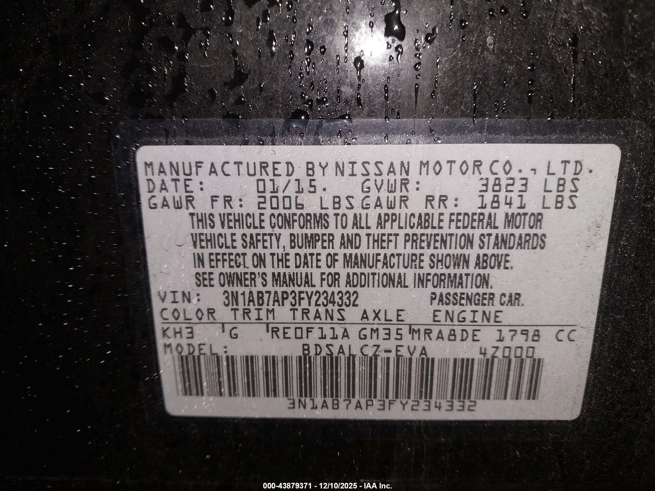 NISSAN SENTRA image 9