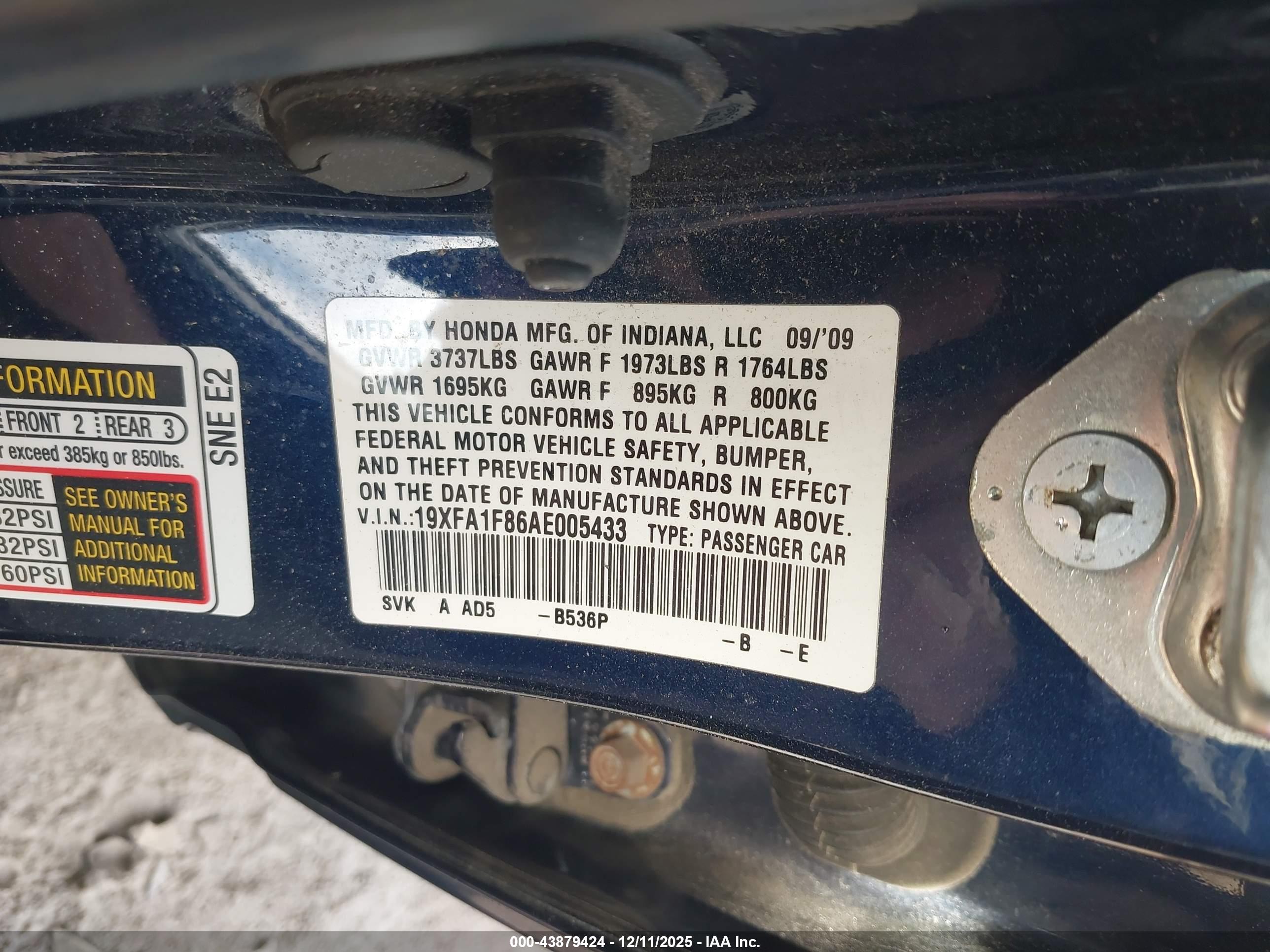 HONDA CIVIC image 9