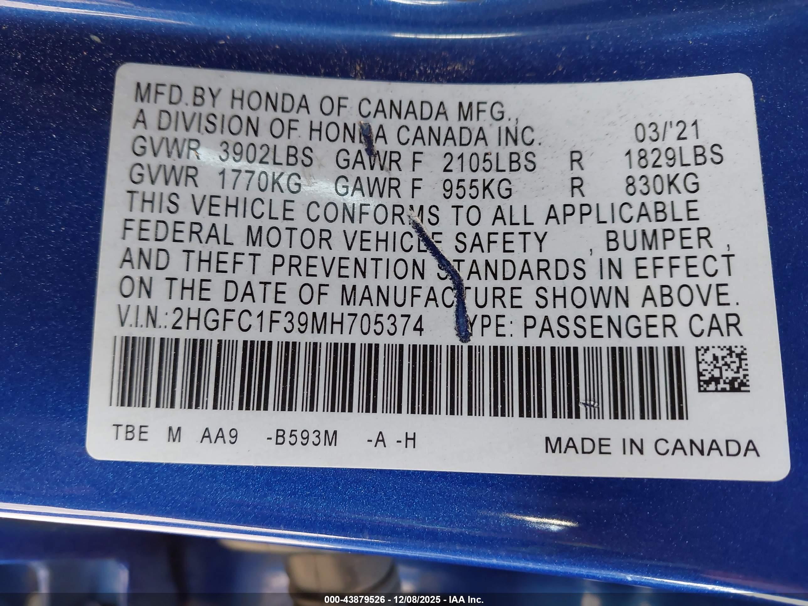 HONDA CIVIC image 9