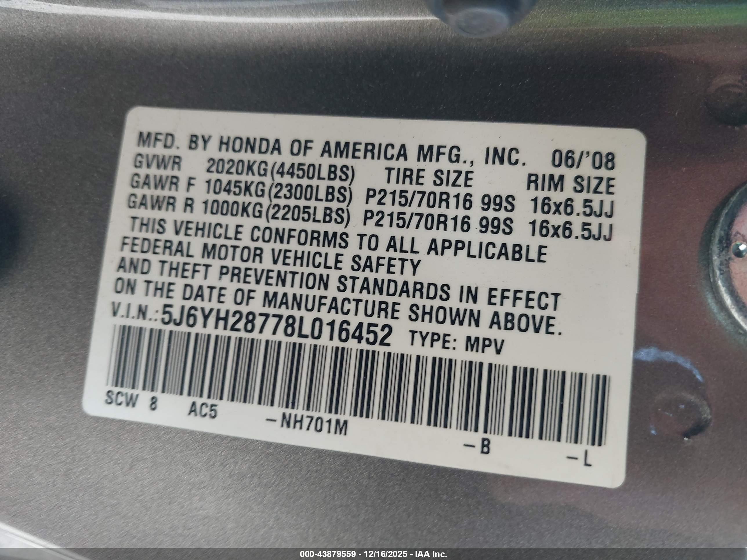 HONDA ELEMENT image 9
