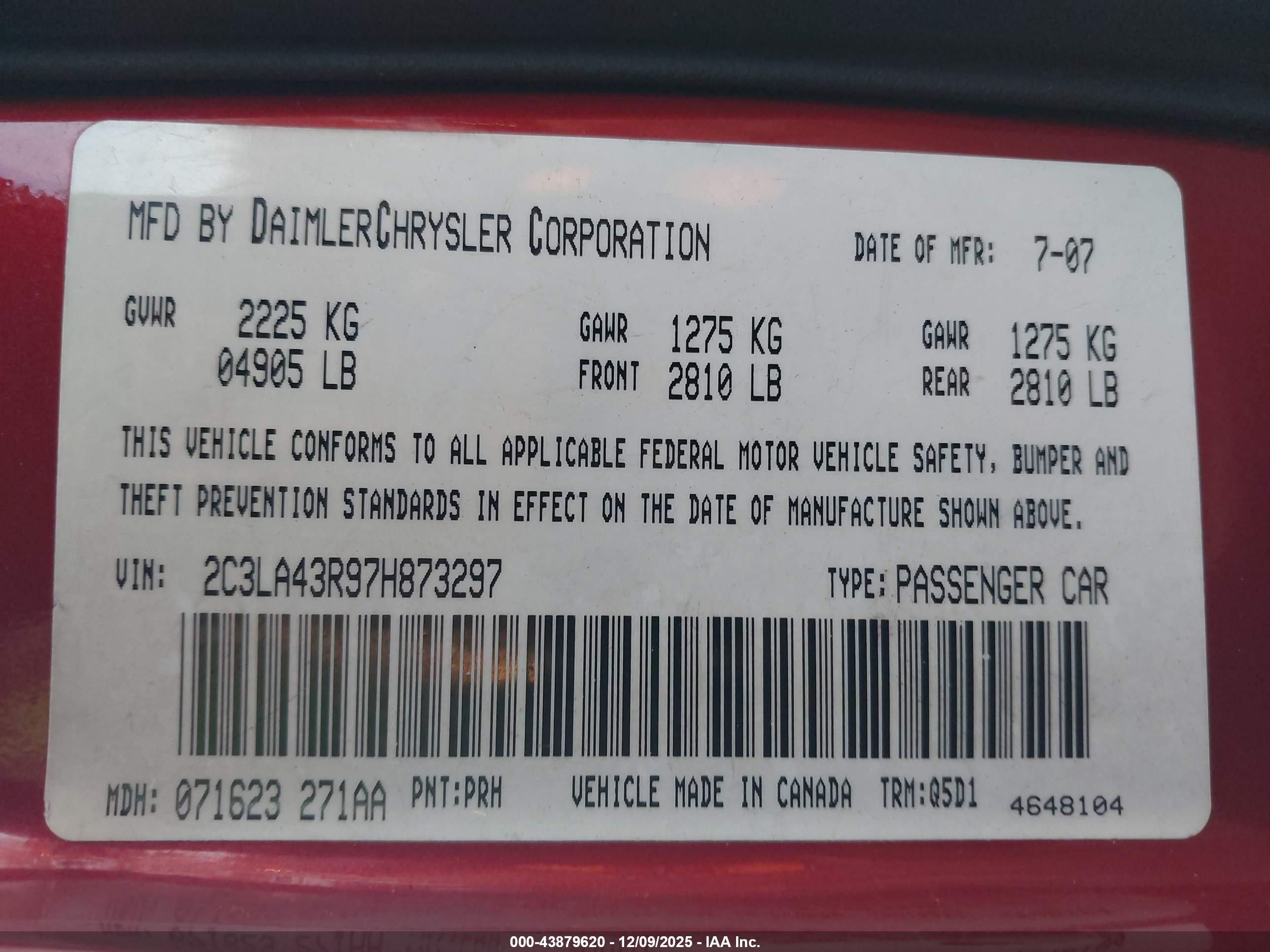 CHRYSLER 300 image 9