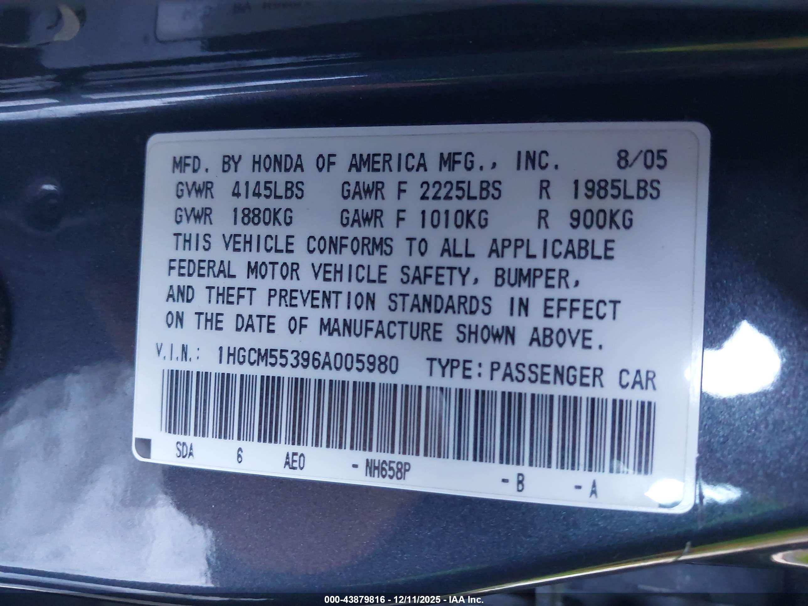 HONDA ACCORD image 9