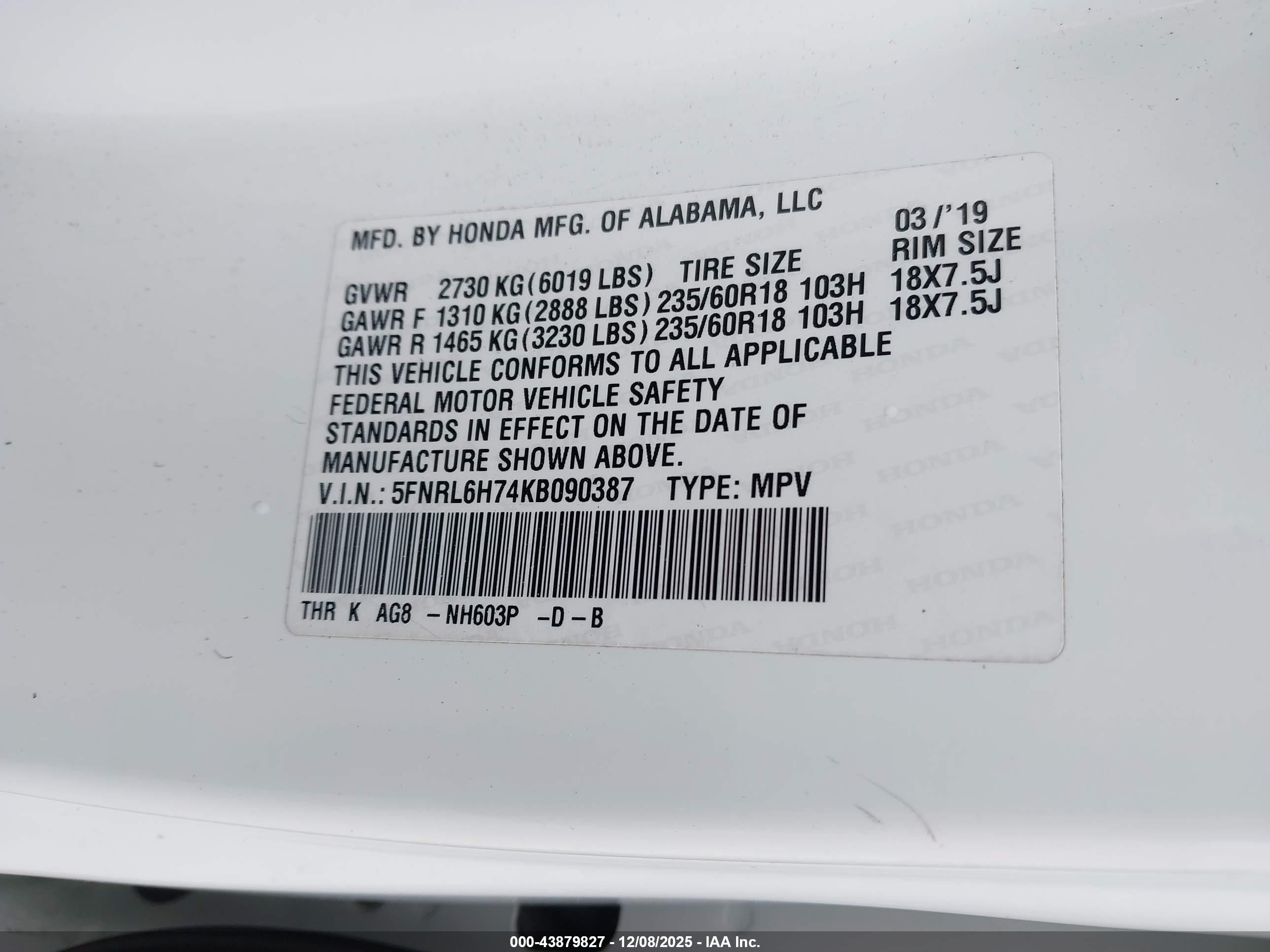 HONDA ODYSSEY image 9
