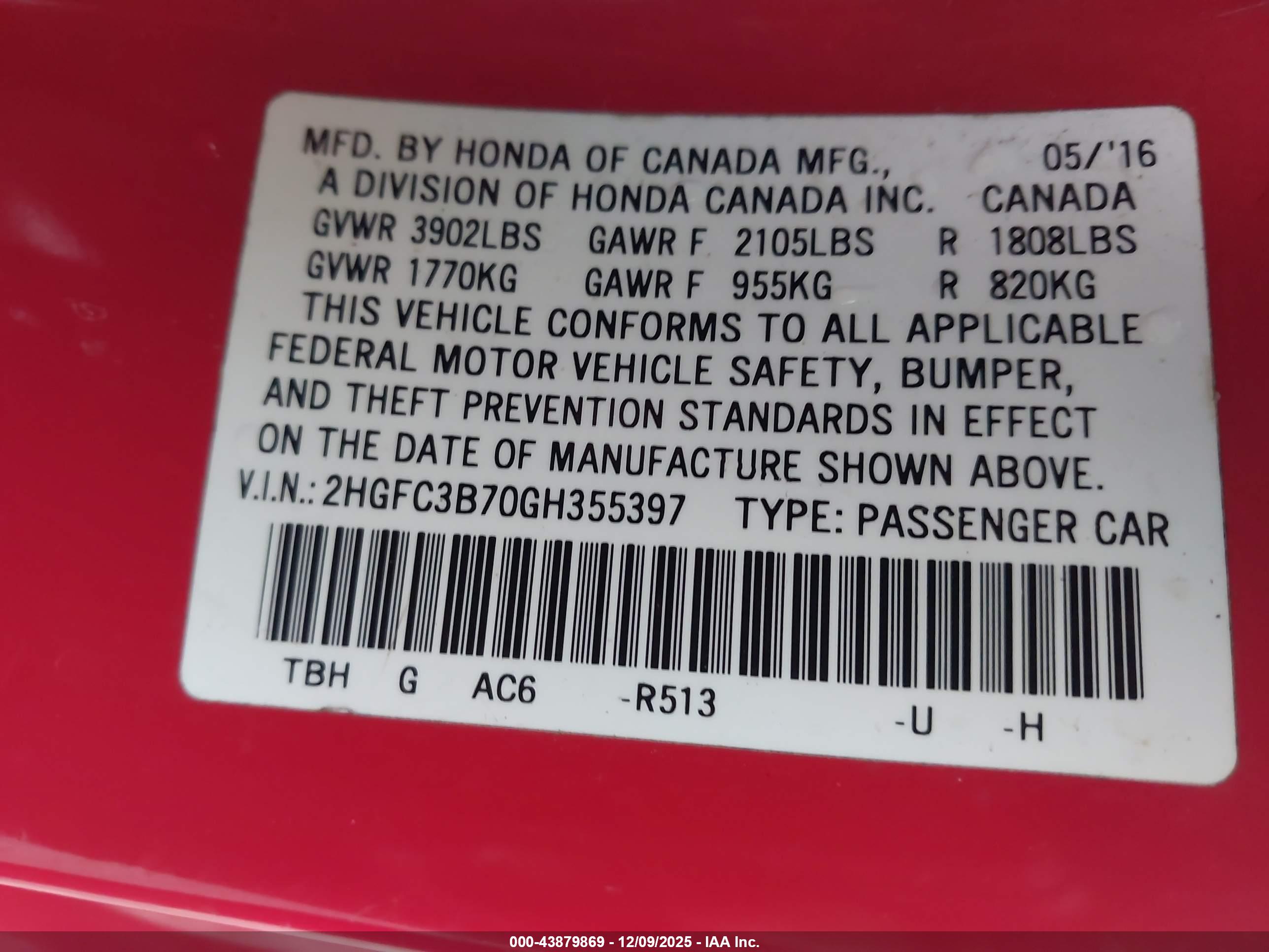 HONDA CIVIC image 9