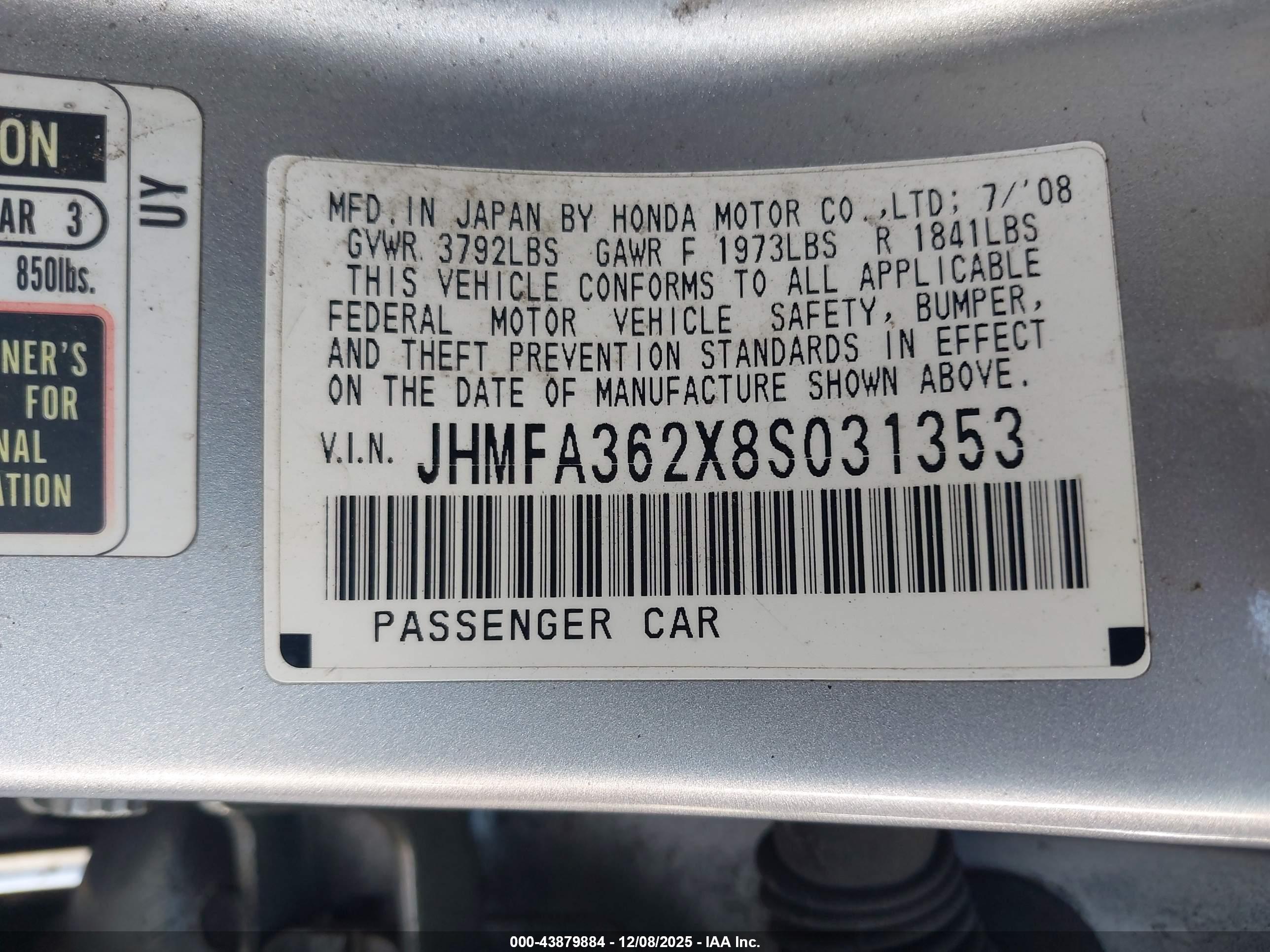 HONDA CIVIC image 9