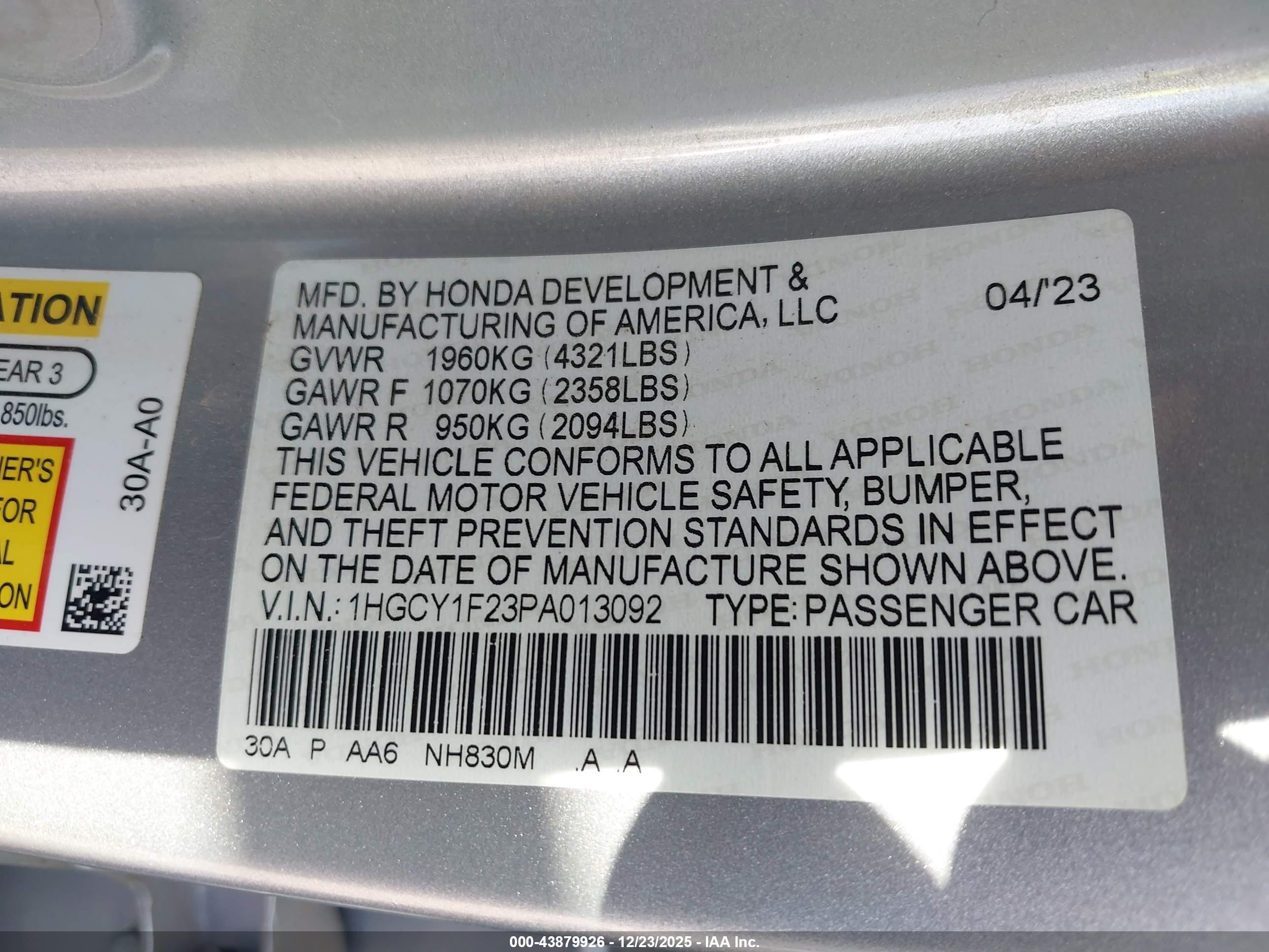 HONDA ACCORD image 9
