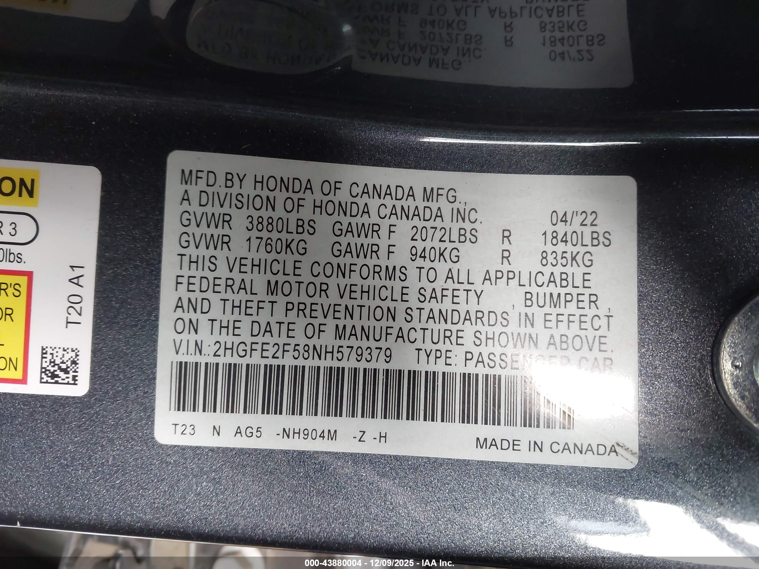HONDA CIVIC image 9