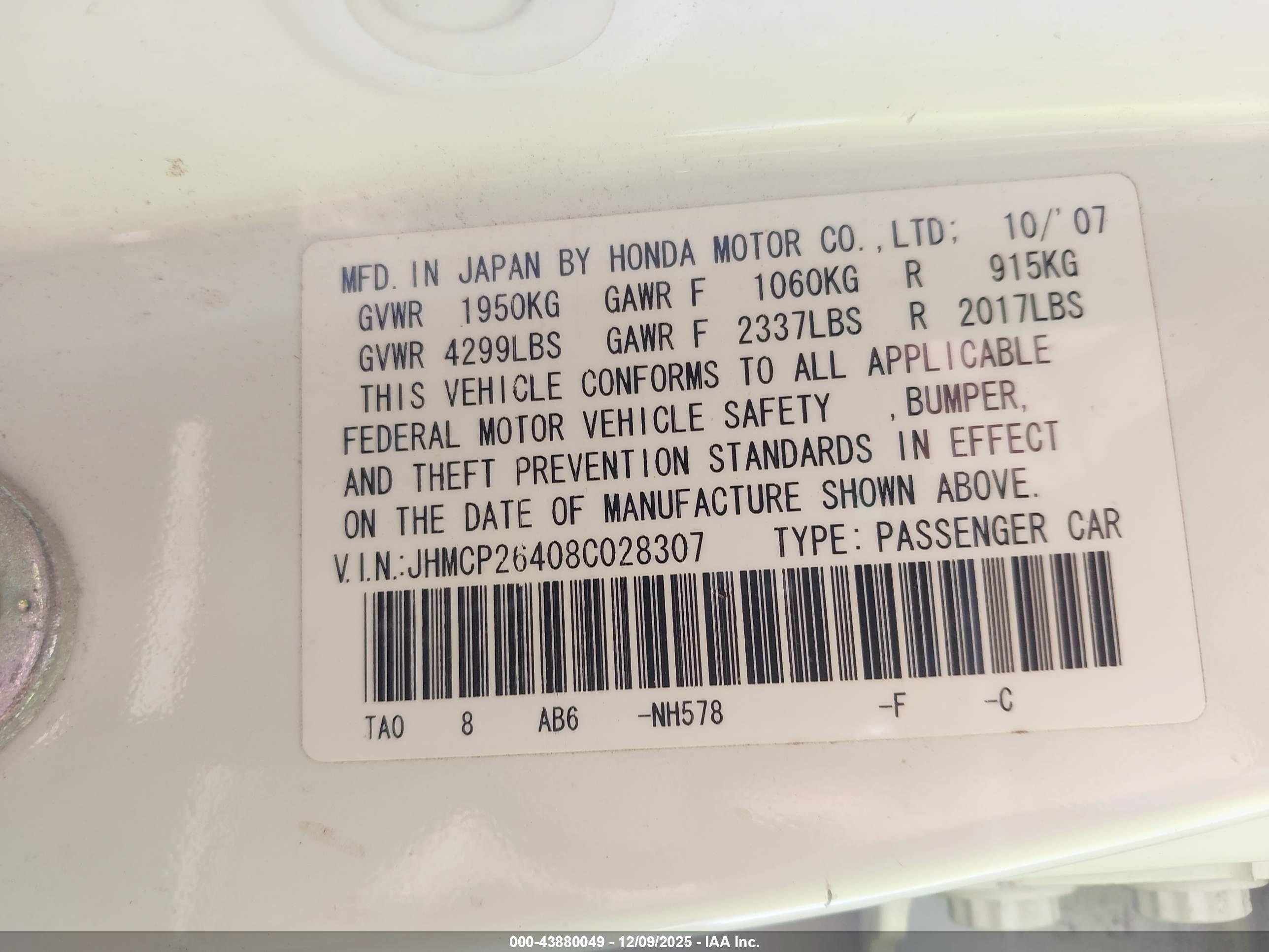 HONDA ACCORD image 9