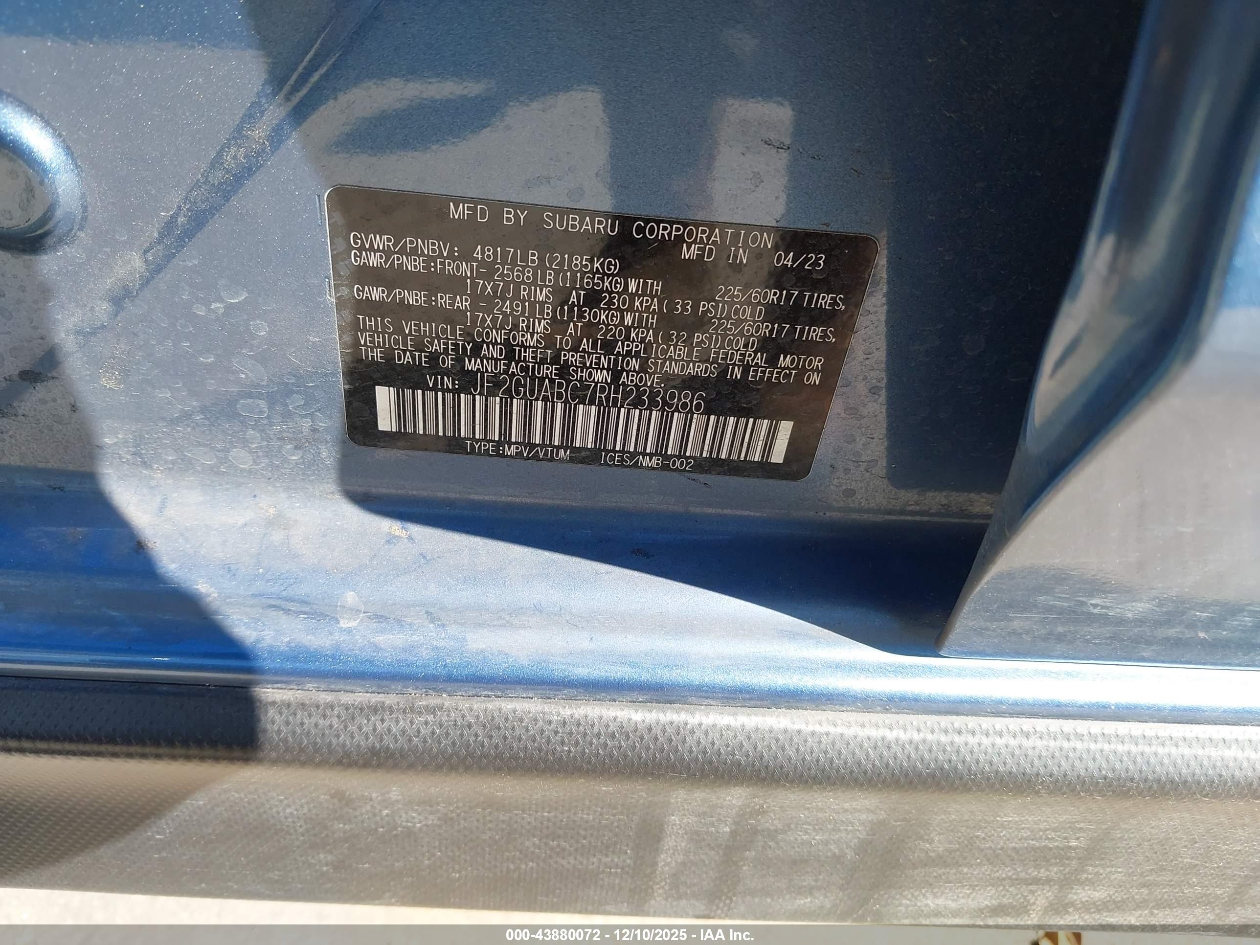 SUBARU CROSSTREK image 9