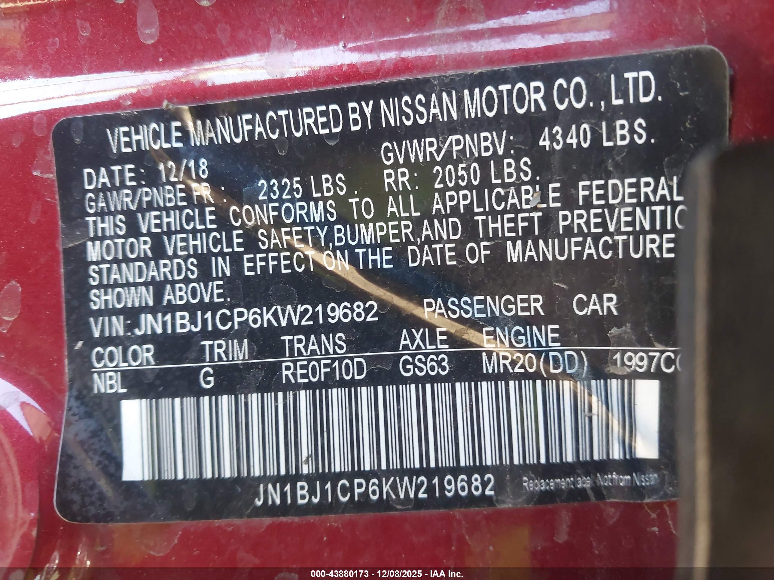 NISSAN ROGUE image 9