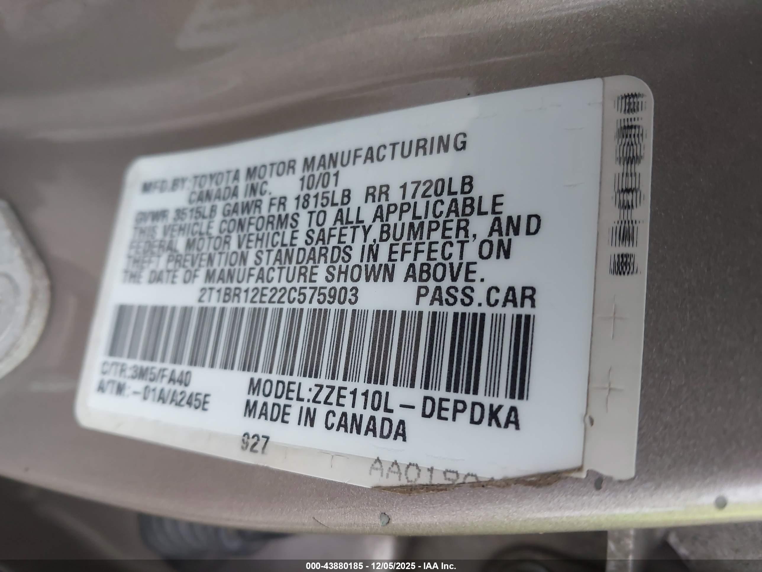 TOYOTA COROLLA image 9