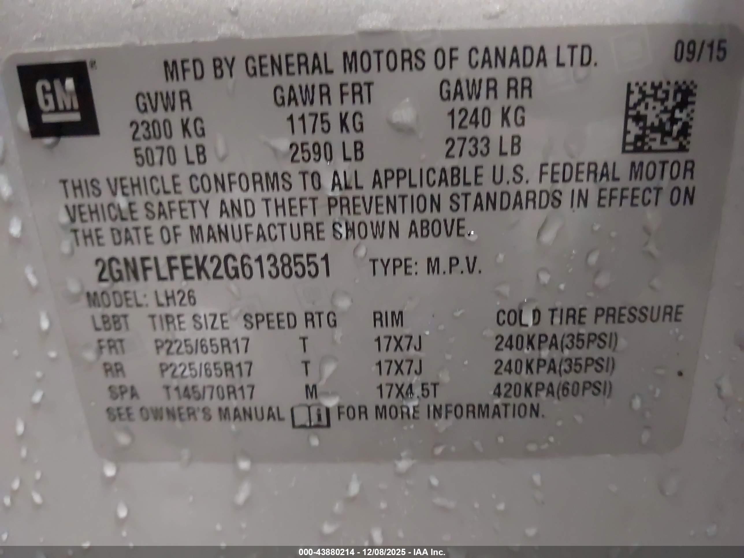 CHEVROLET EQUINOX image 9