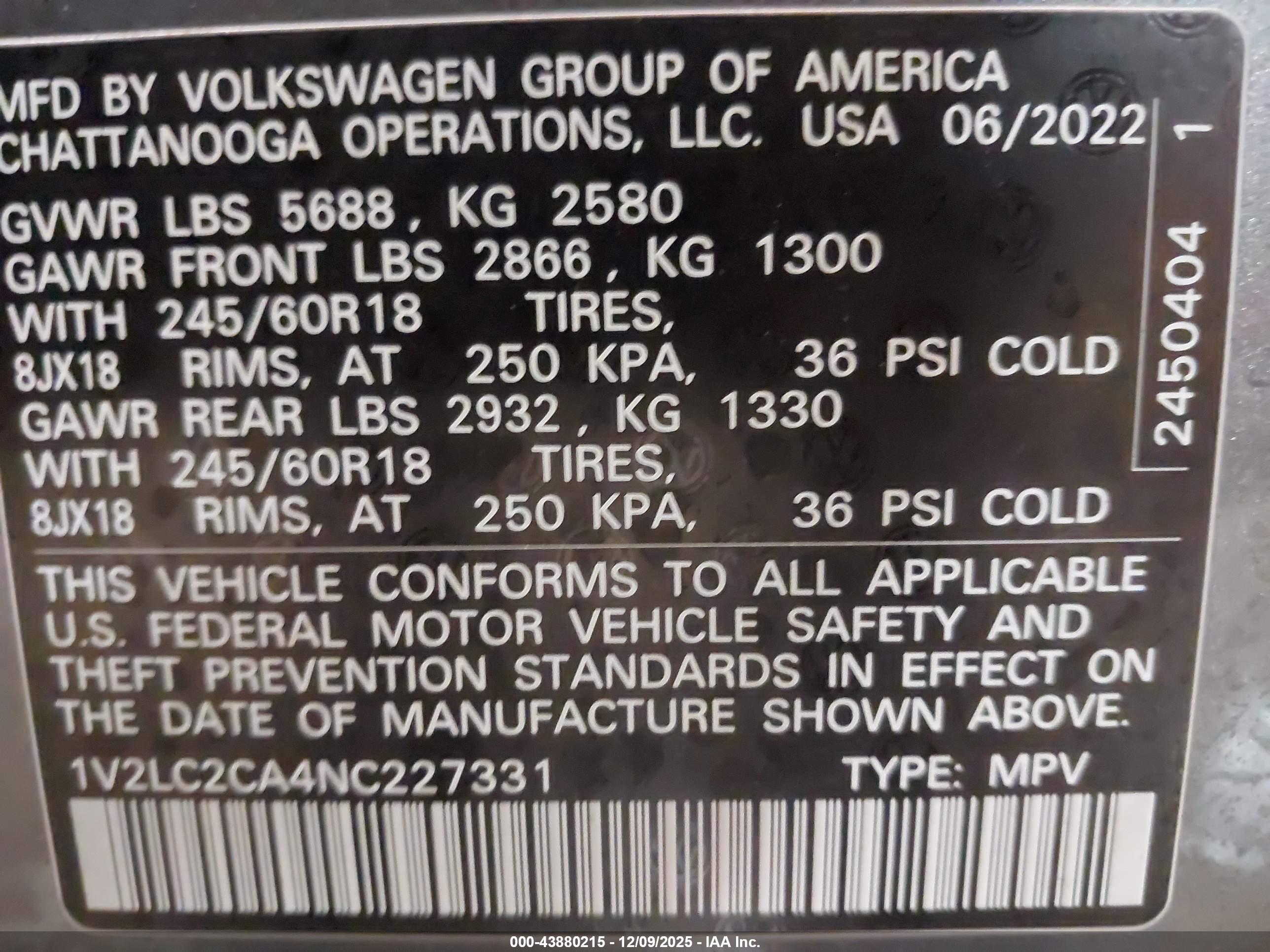 VOLKSWAGEN ATLAS image 9