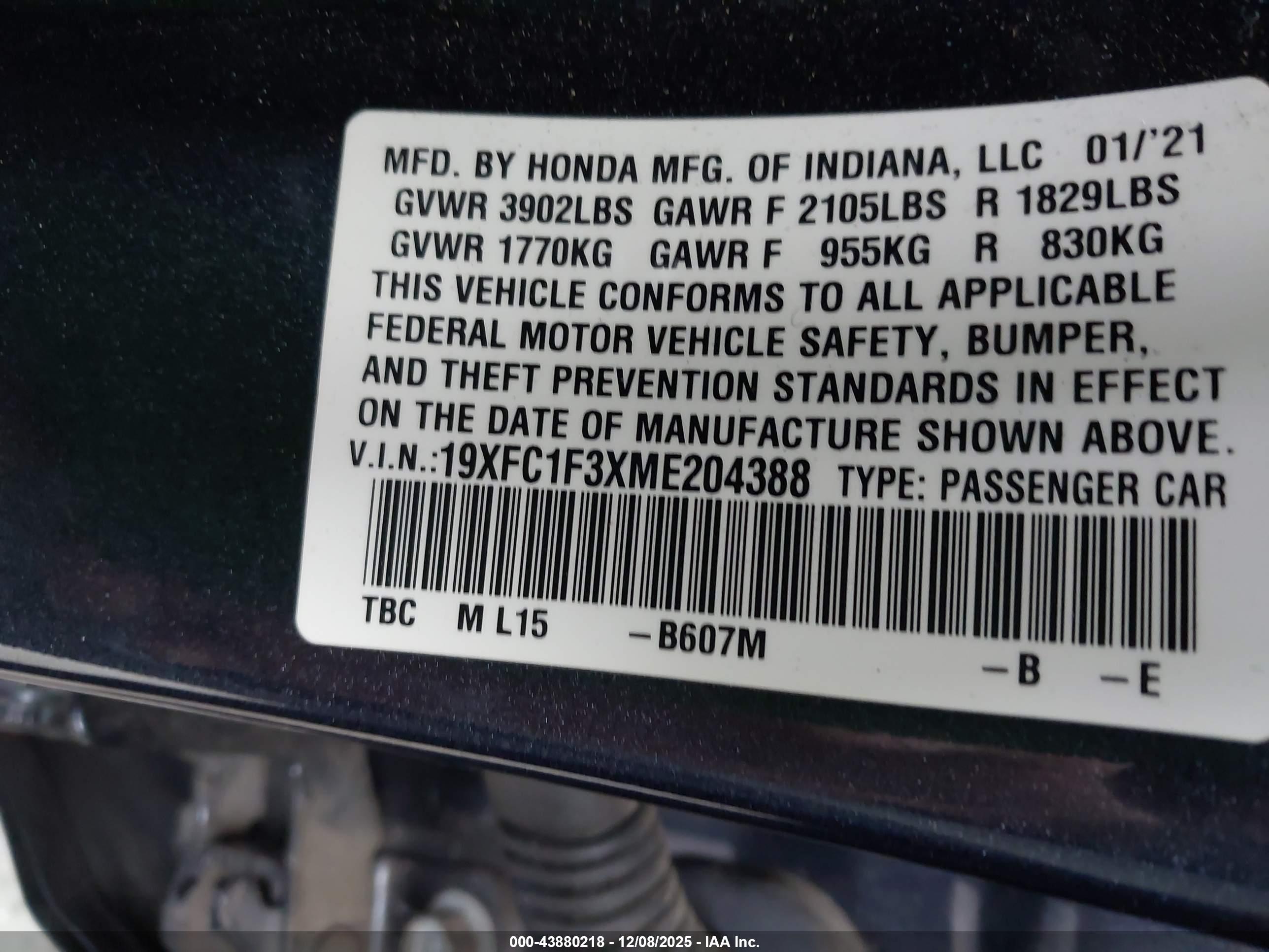 HONDA CIVIC image 9