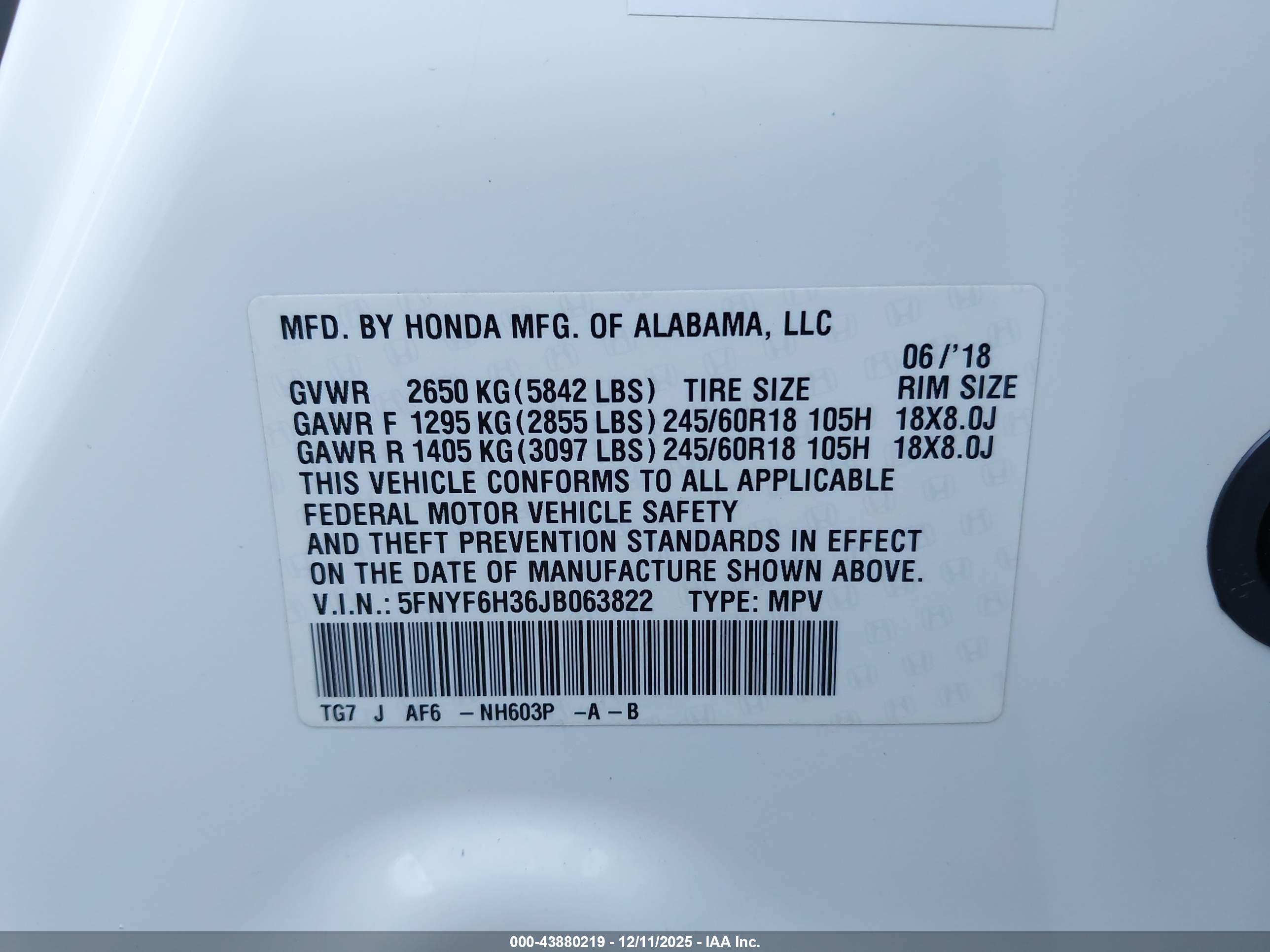 HONDA PILOT image 9