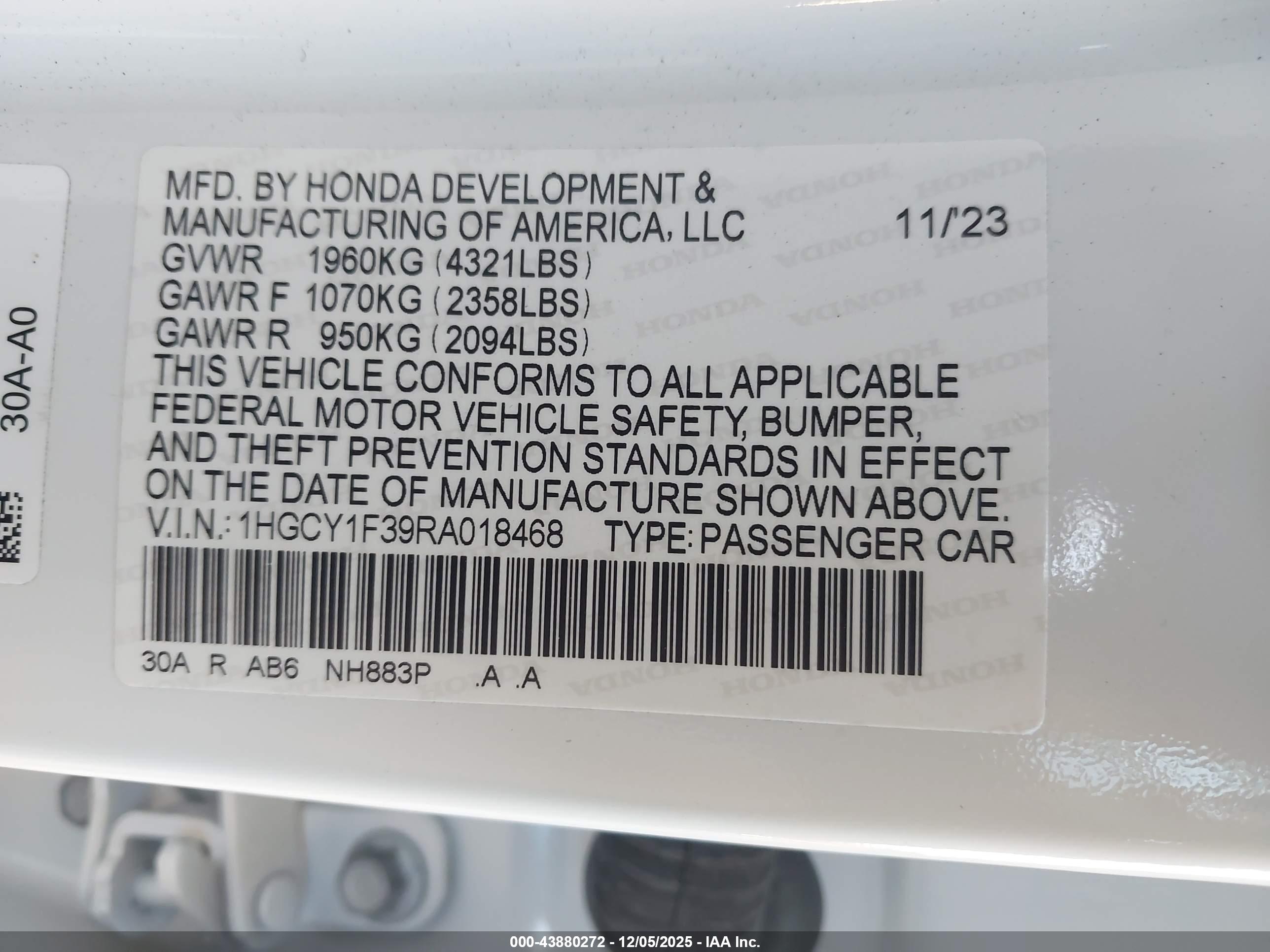 HONDA ACCORD image 9