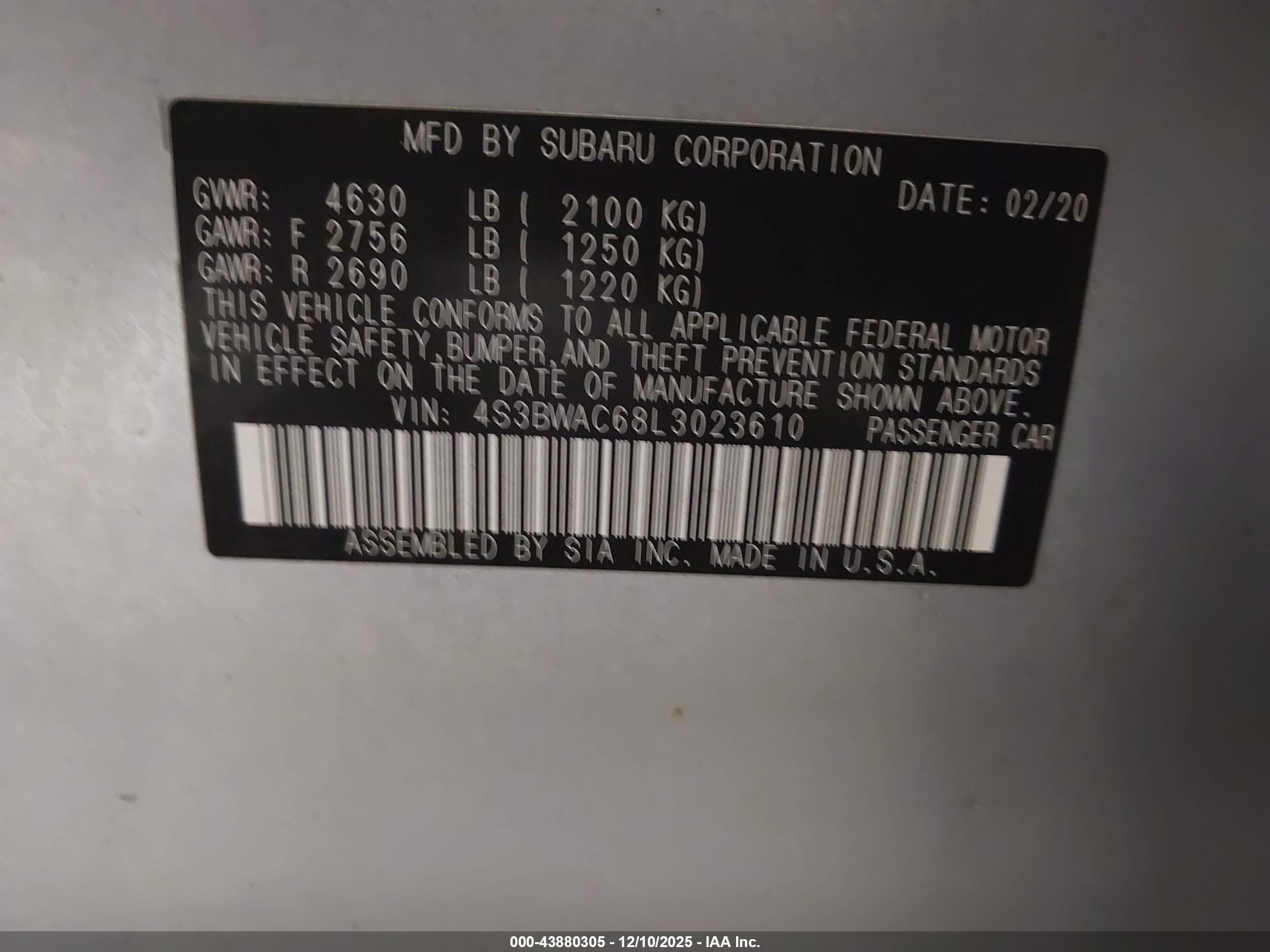 SUBARU LEGACY image 9