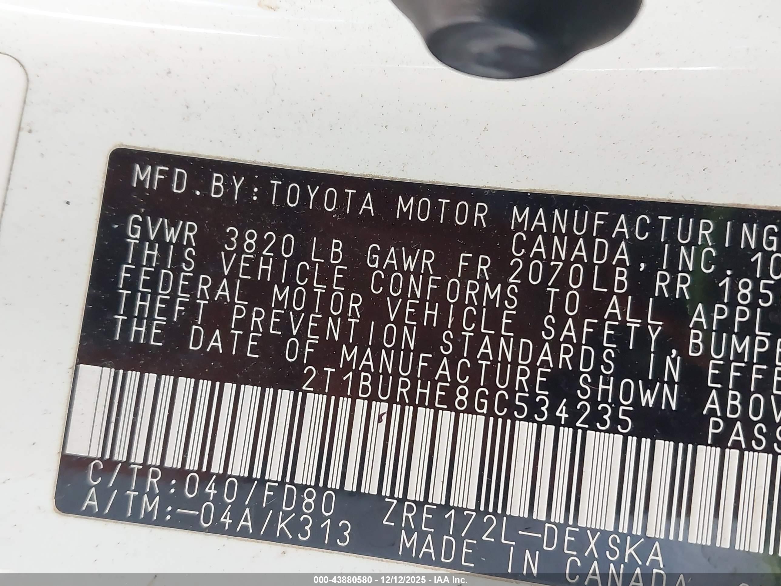 TOYOTA COROLLA image 9