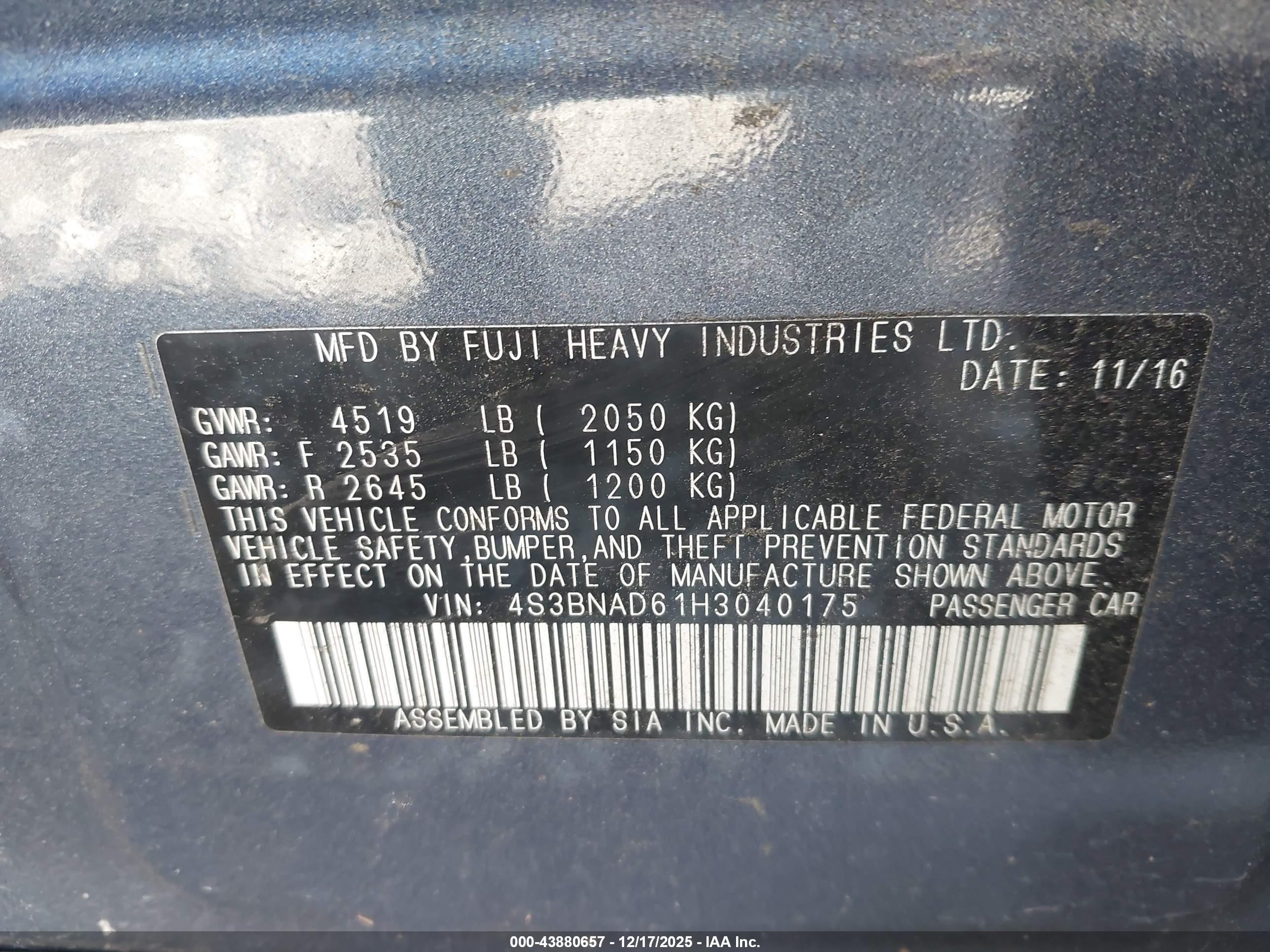 SUBARU LEGACY image 9