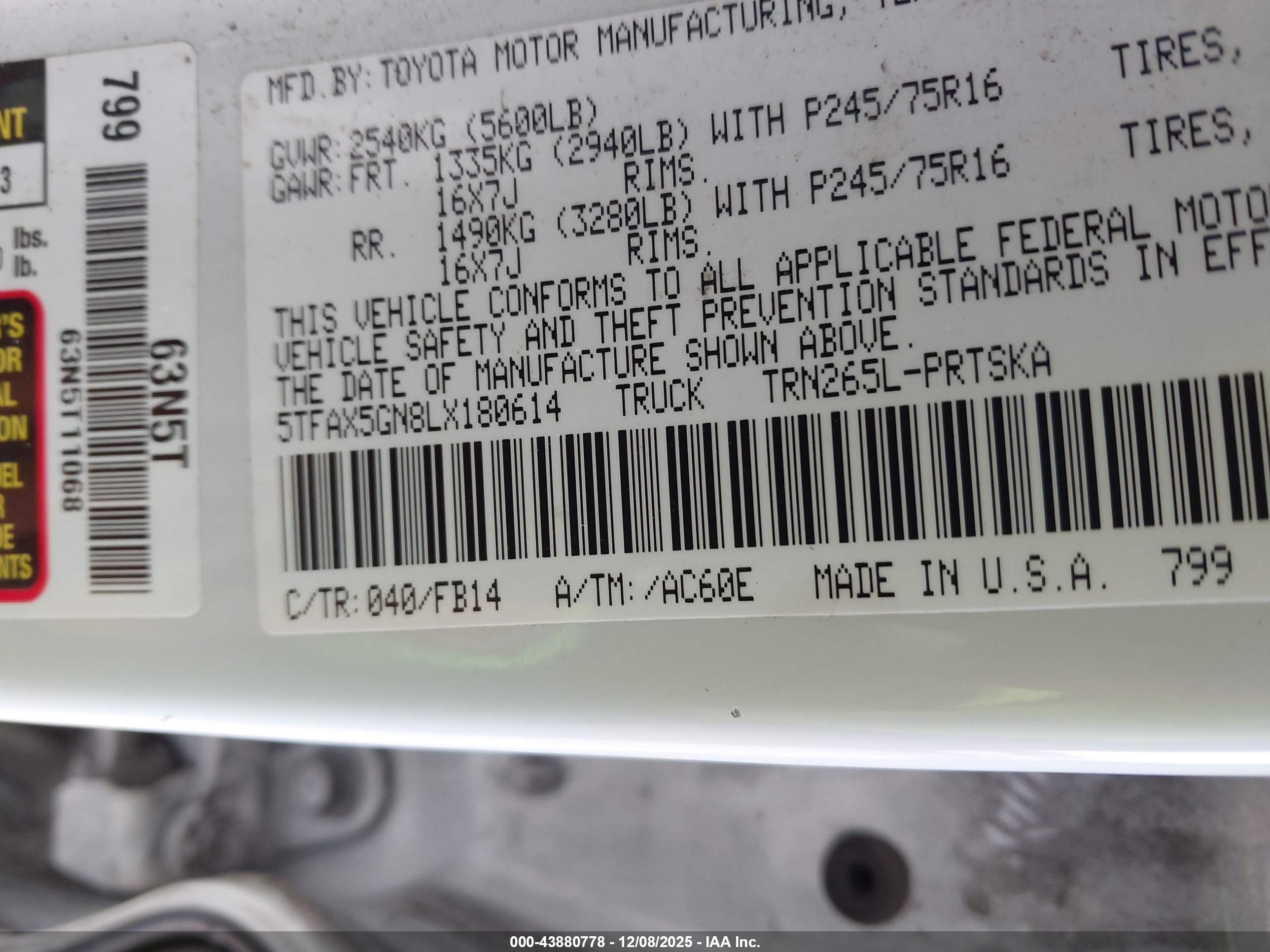 TOYOTA TACOMA image 9
