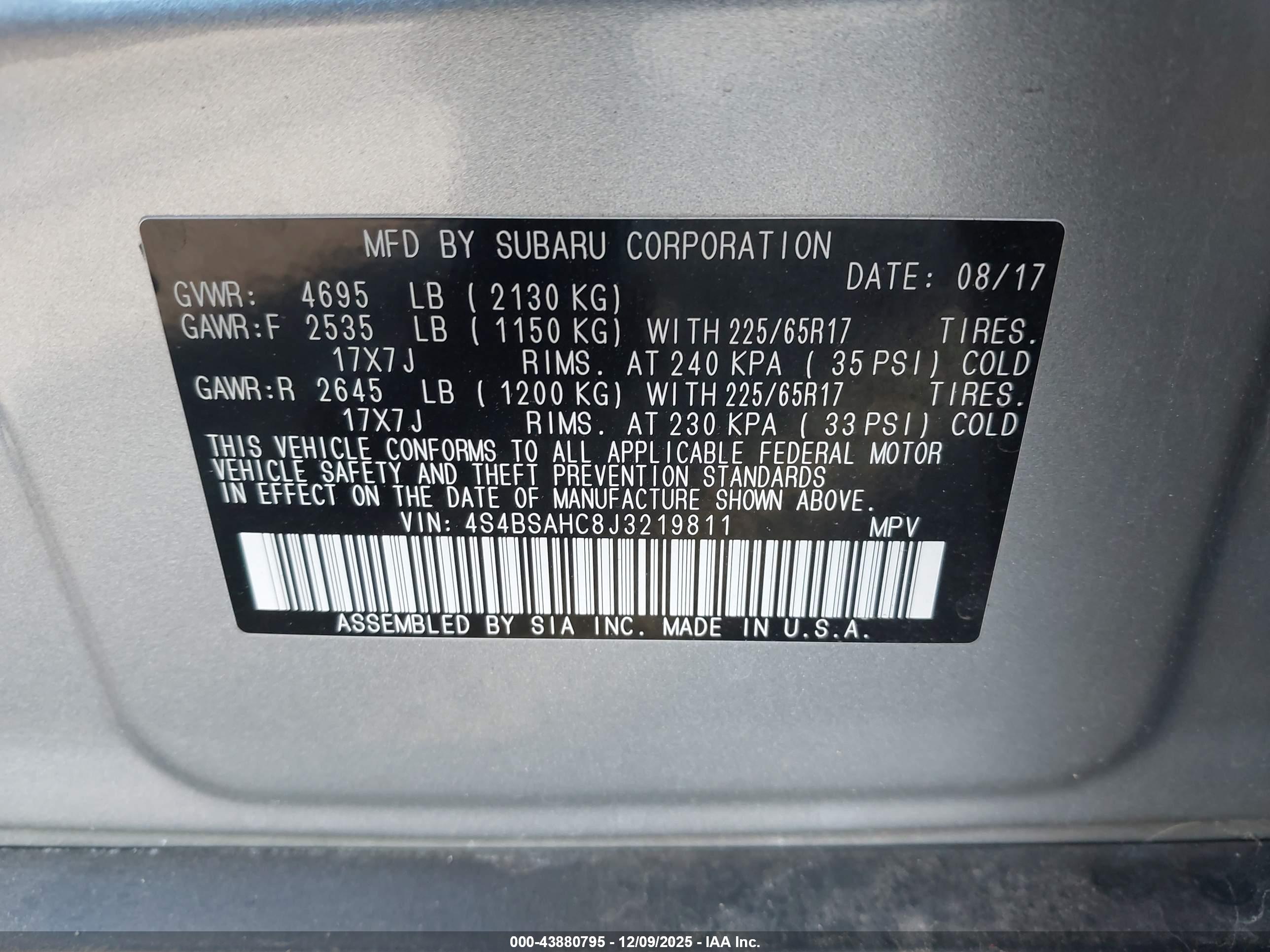 SUBARU OUTBACK image 9