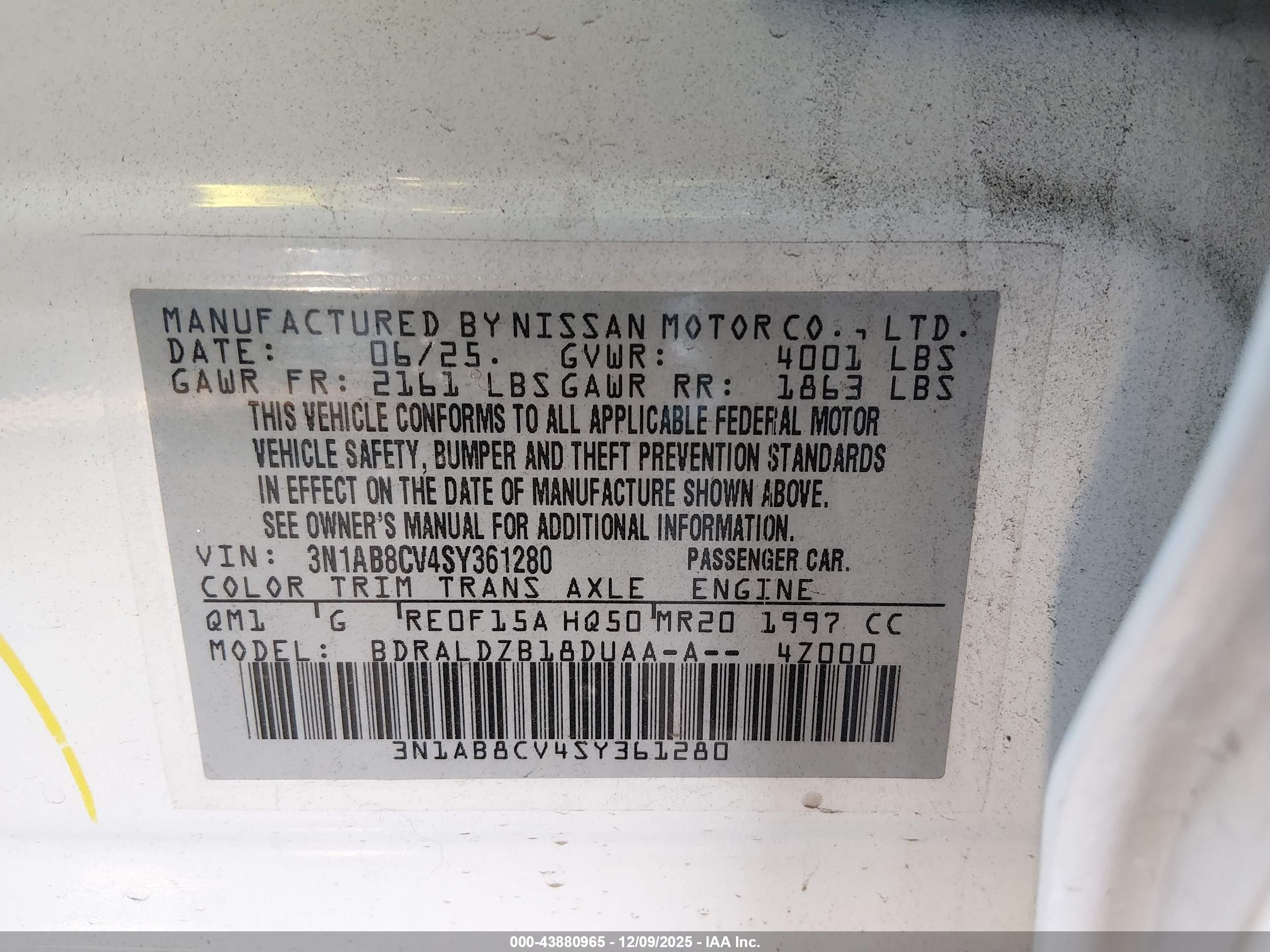 NISSAN SENTRA image 9
