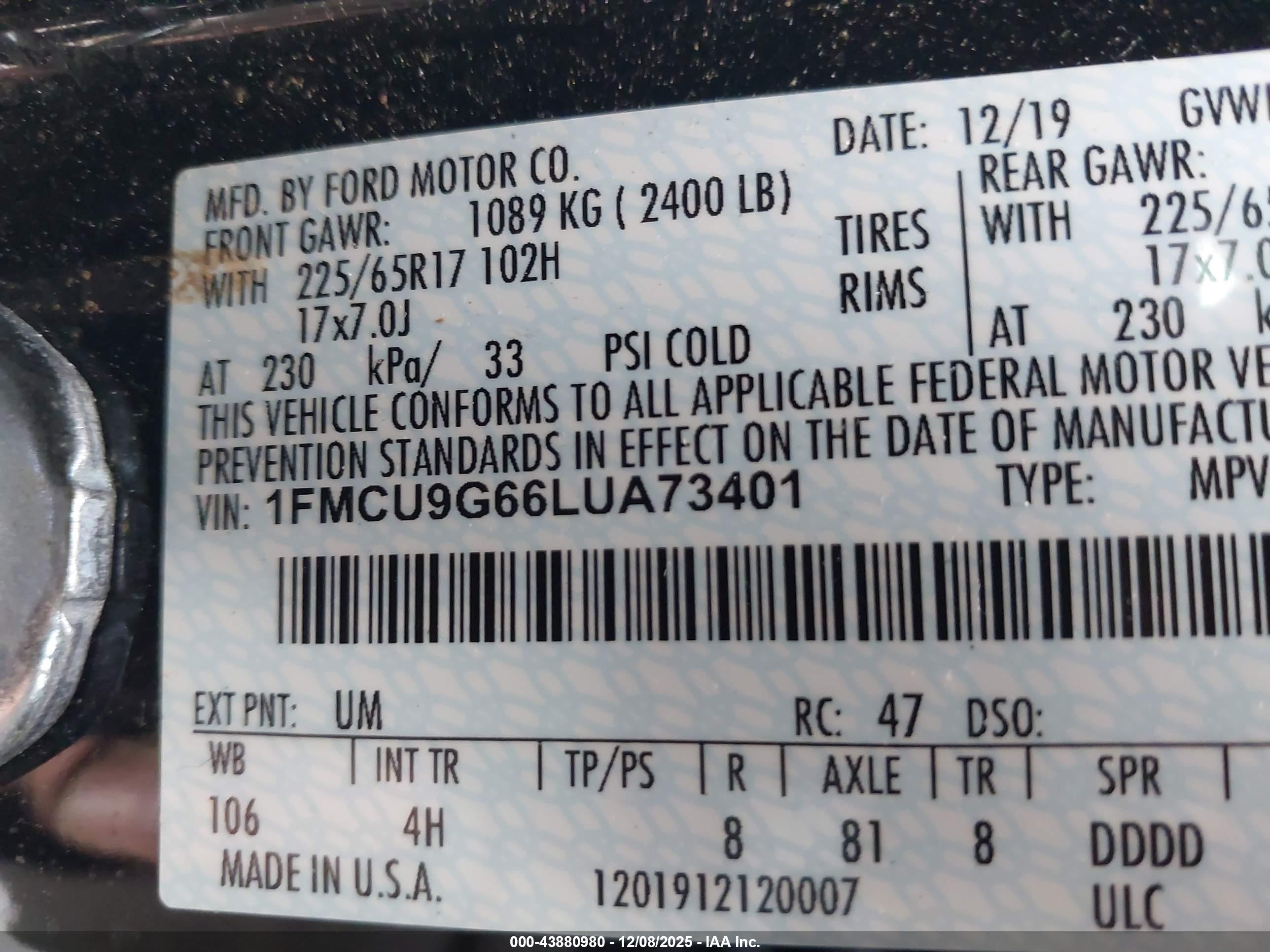 FORD ESCAPE image 9