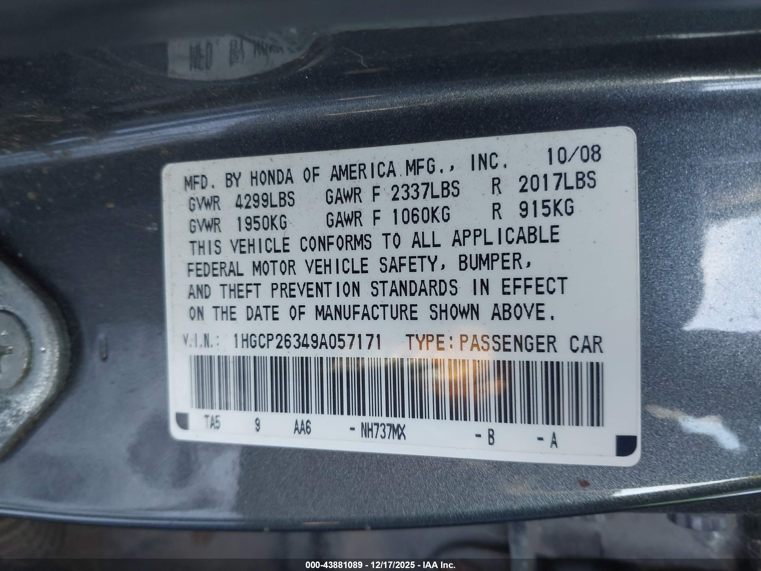HONDA ACCORD image 9