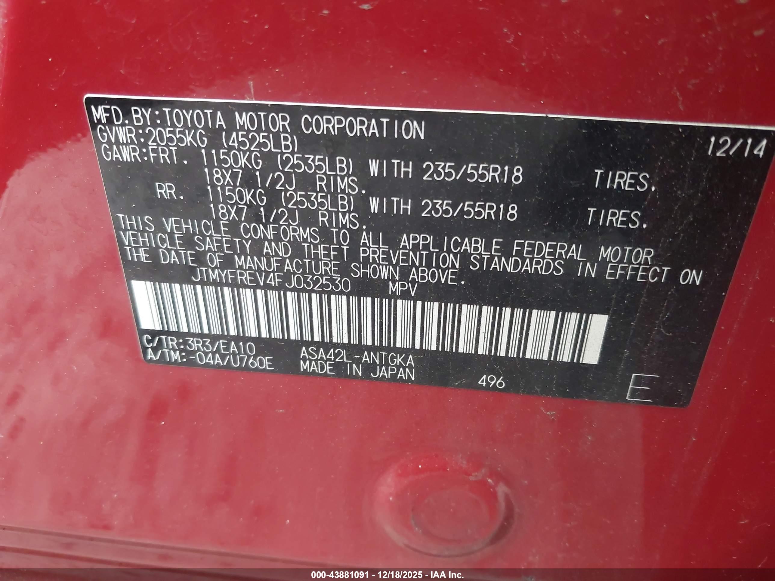 TOYOTA RAV4 image 9